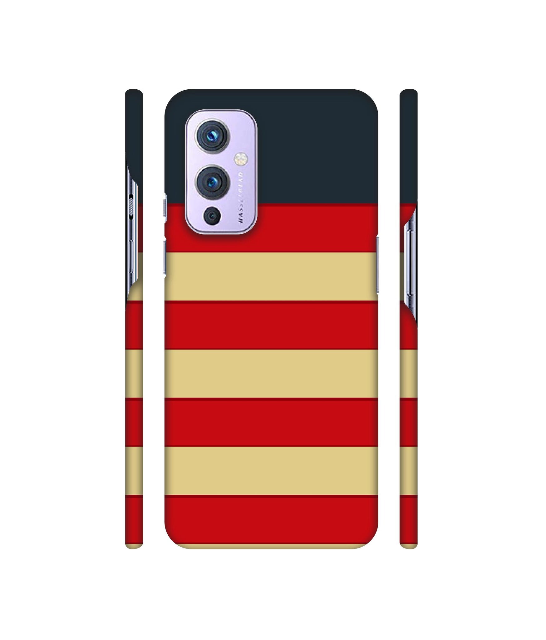 Multicolor Lines Designer Hard Back Cover for OnePlus 9