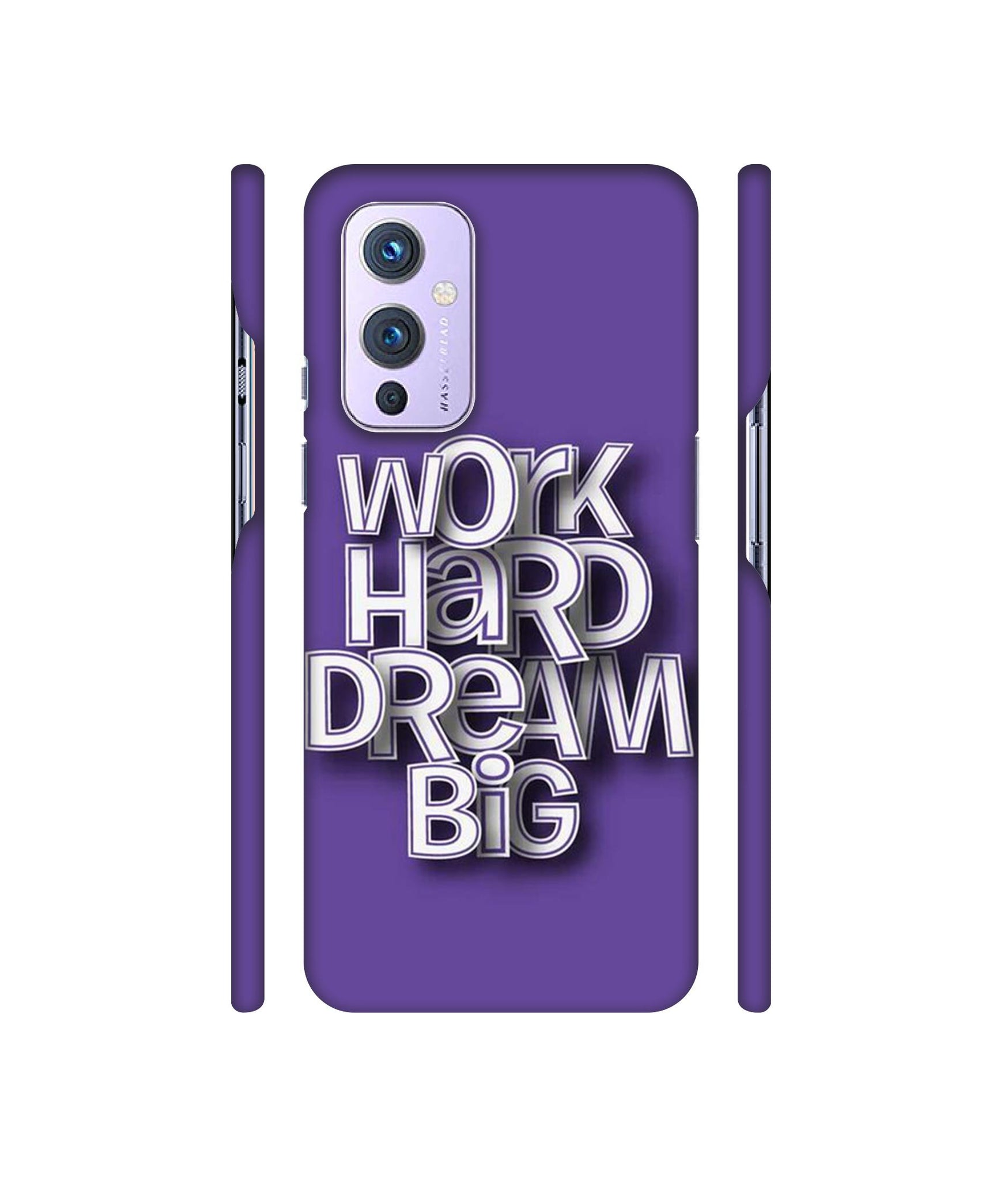 Work Hard Dream Big Designer Hard Back Cover for OnePlus 9