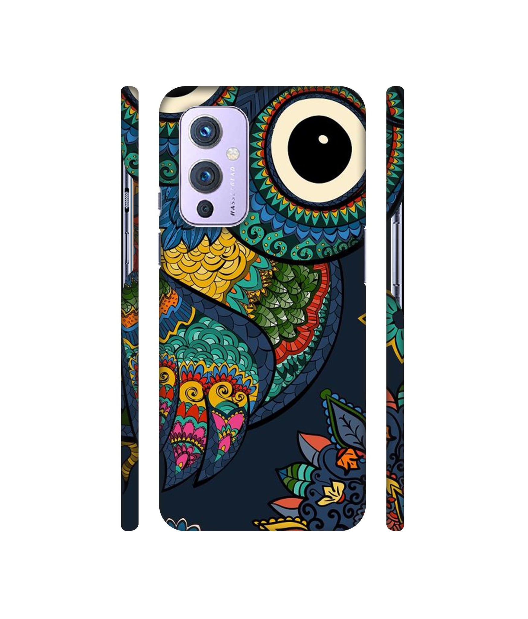 Owl Designer Hard Back Cover for OnePlus 9