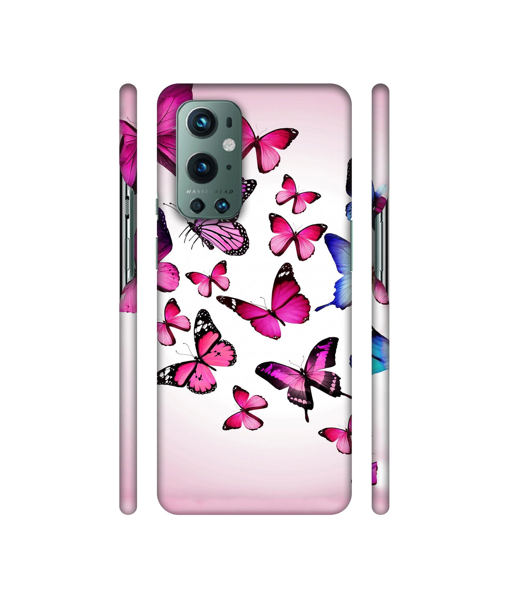 Flying Colorful Butterfly Designer Hard Back Cover for OnePlus 9 Pro