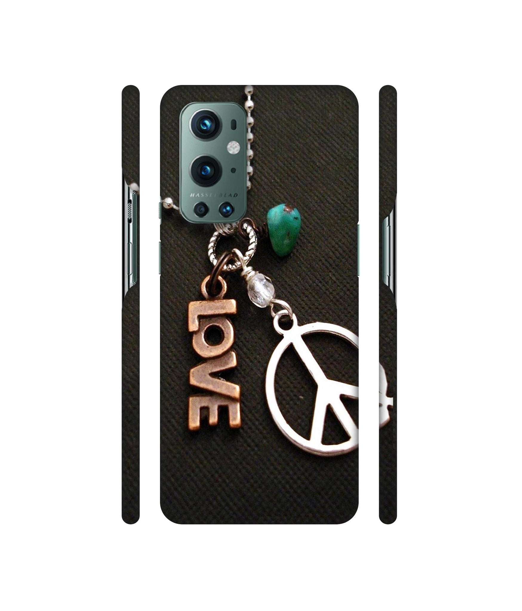 Love and Peace Designer Hard Back Cover for OnePlus 9 Pro