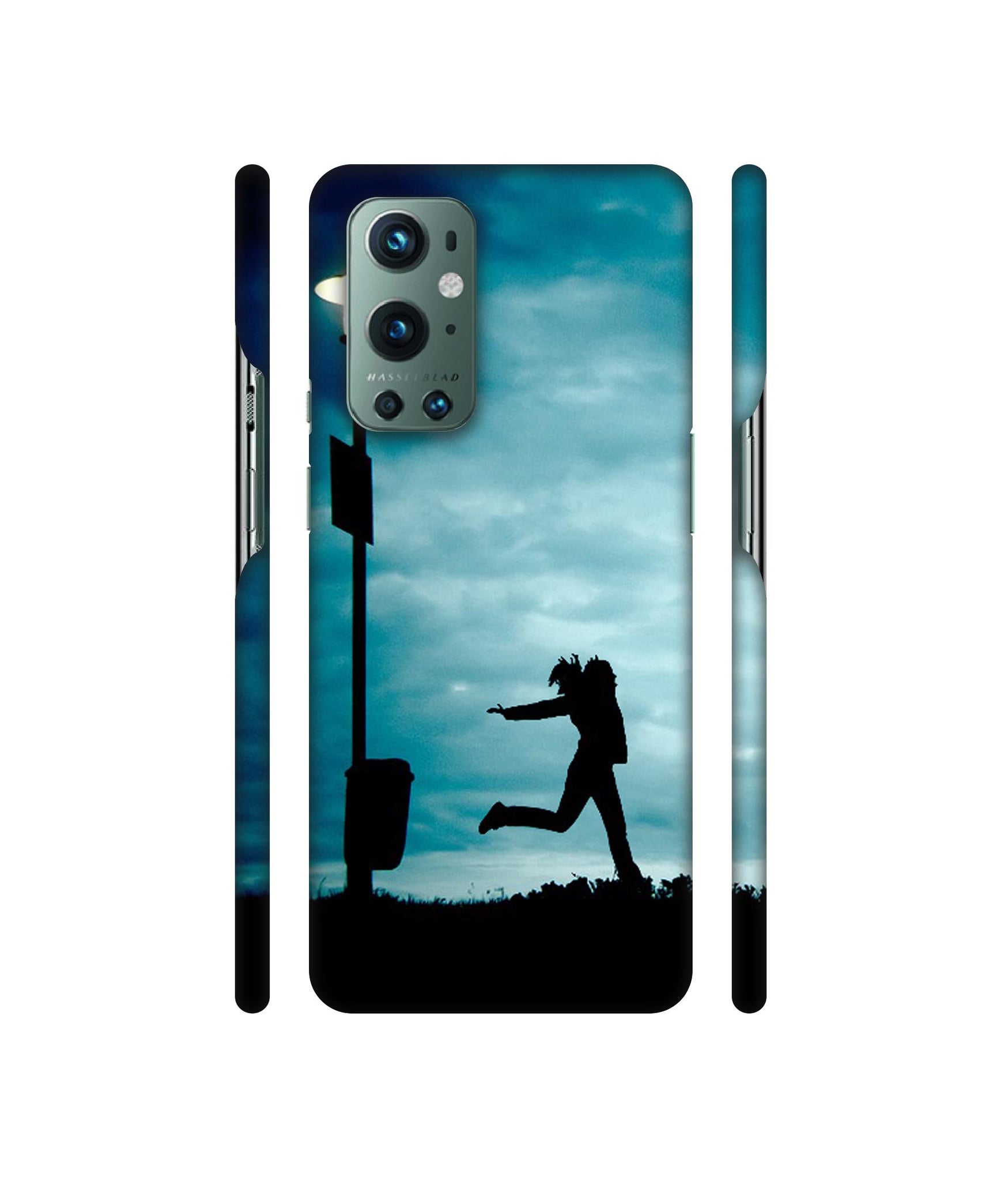 Girl Running At Night Designer Hard Back Cover for OnePlus 9 Pro