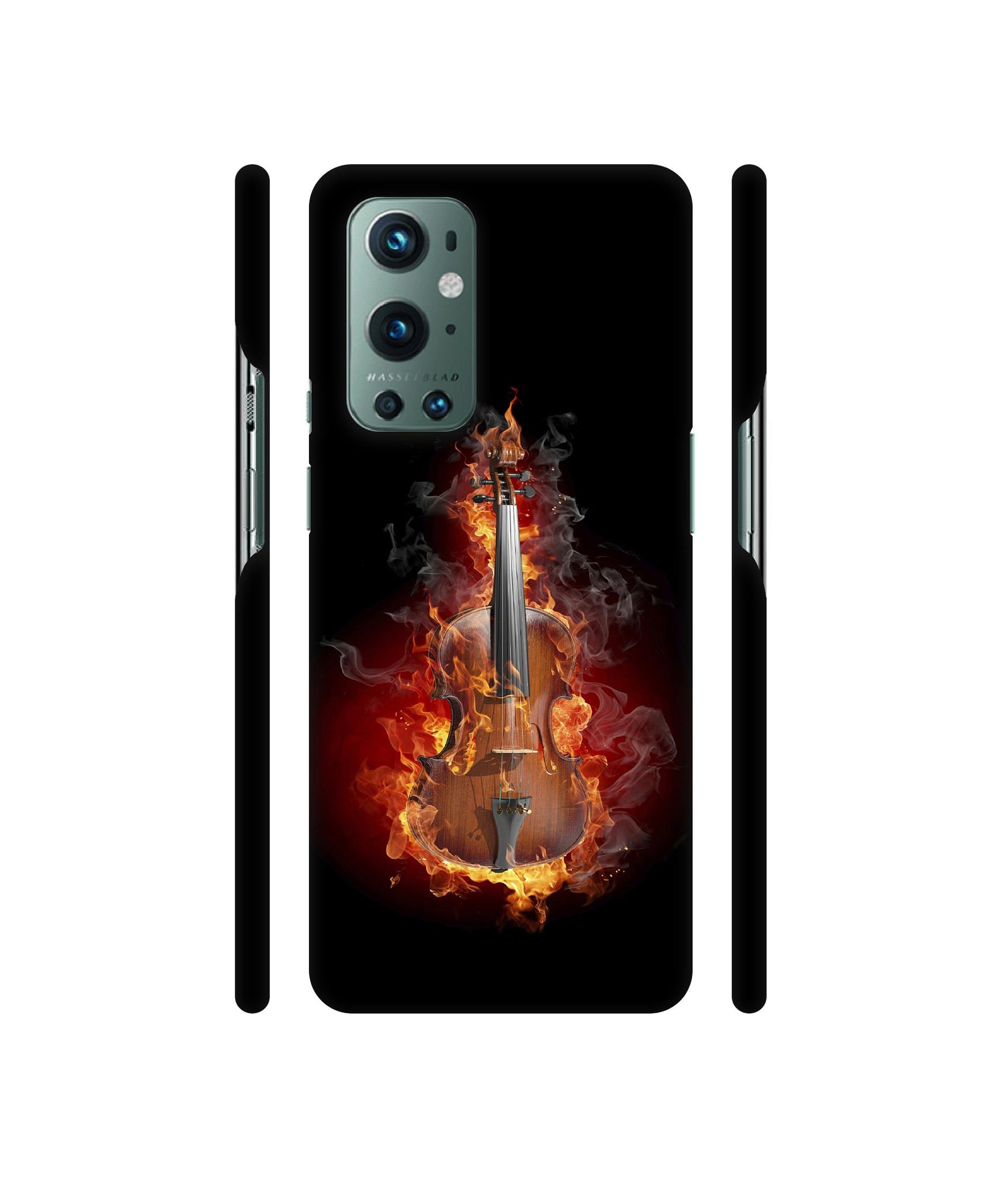 Burning Violin Designer Hard Back Cover for OnePlus 9 Pro