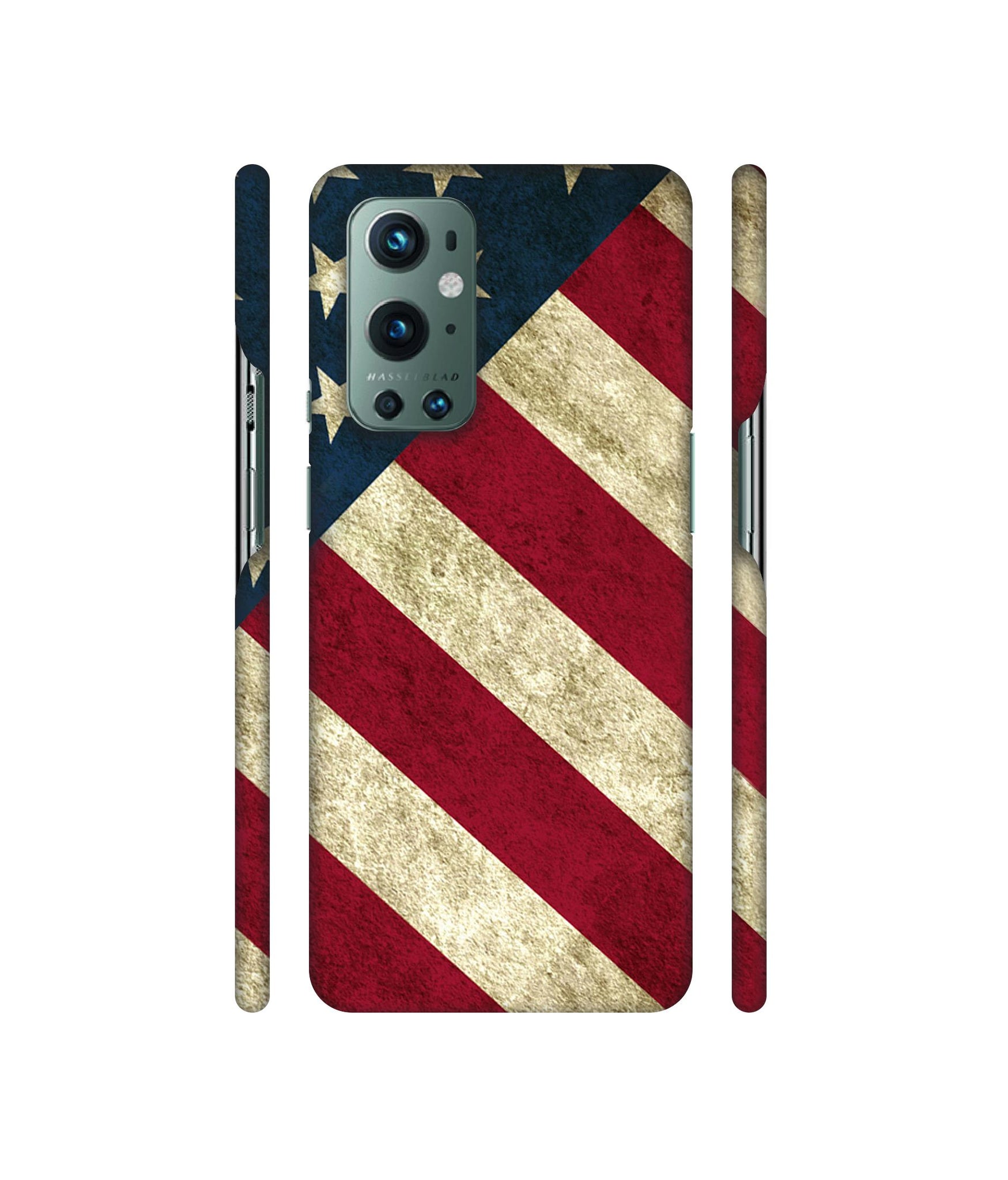 USA Flag Designer Hard Back Cover for OnePlus 9 Pro