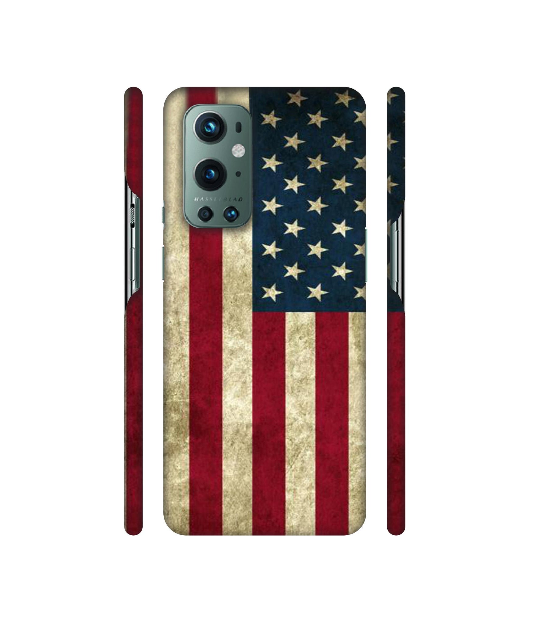 Vingate USA Flag Designer Hard Back Cover for OnePlus 9 Pro