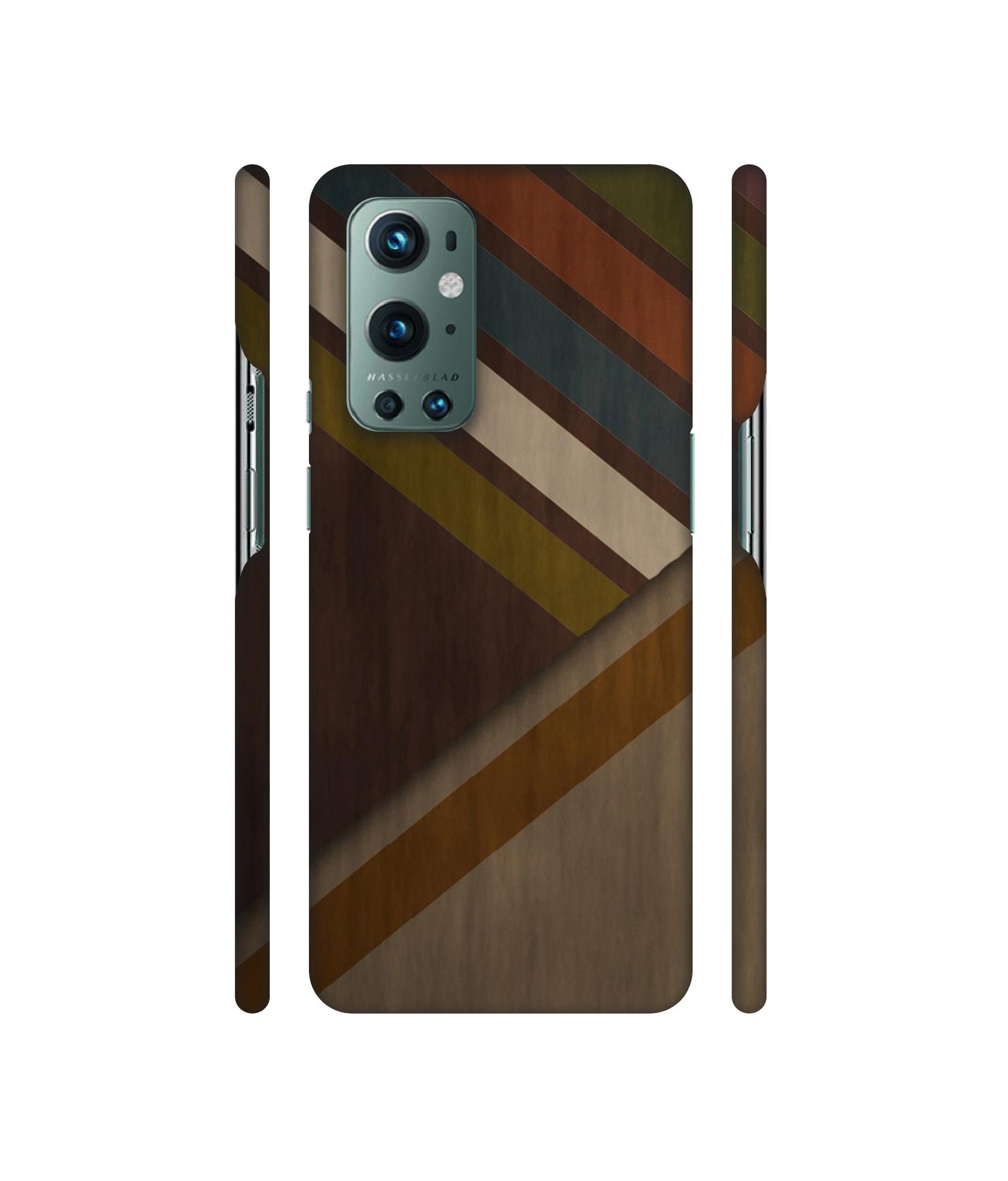 Colorful Wooden Pattern Designer Hard Back Cover for OnePlus 9 Pro