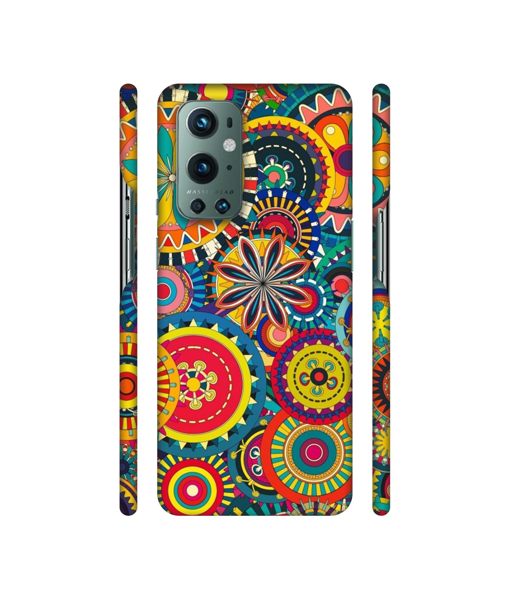 Ring Pattern Print Designer Hard Back Cover for OnePlus 9 Pro