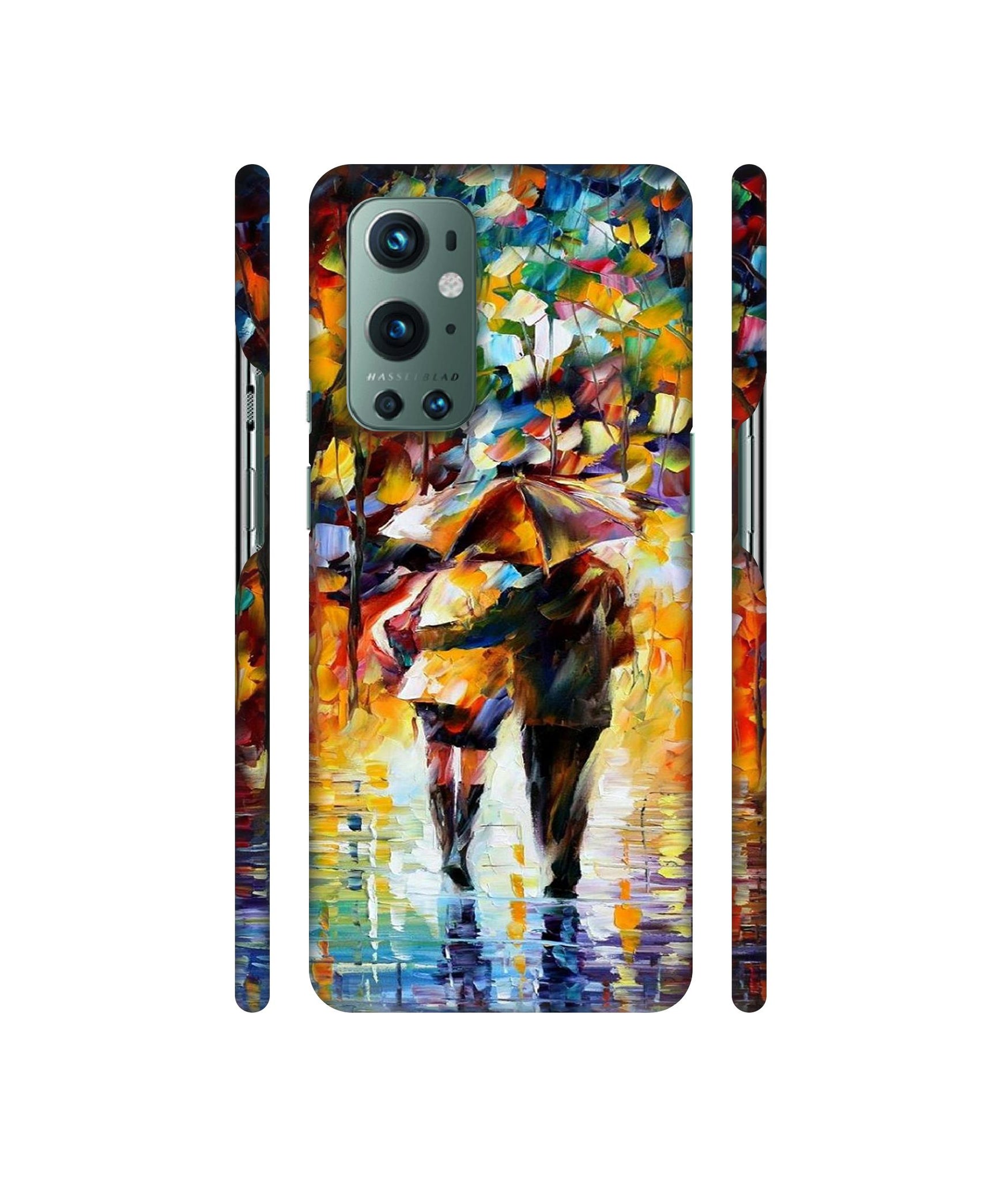 Paint Couple Pattern Designer Hard Back Cover for OnePlus 9 Pro