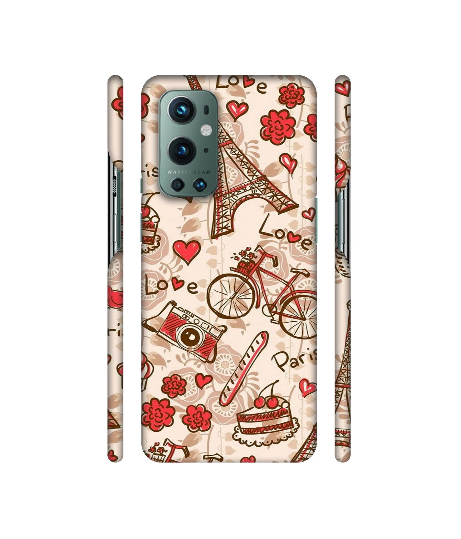 Vintage Paris Designer Hard Back Cover for OnePlus 9 Pro
