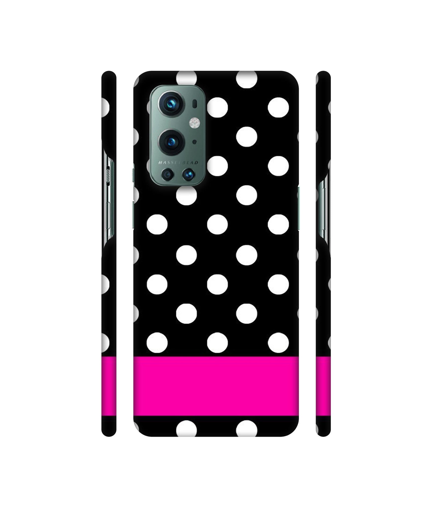 White Dots Pattern Designer Hard Back Cover for OnePlus 9 Pro