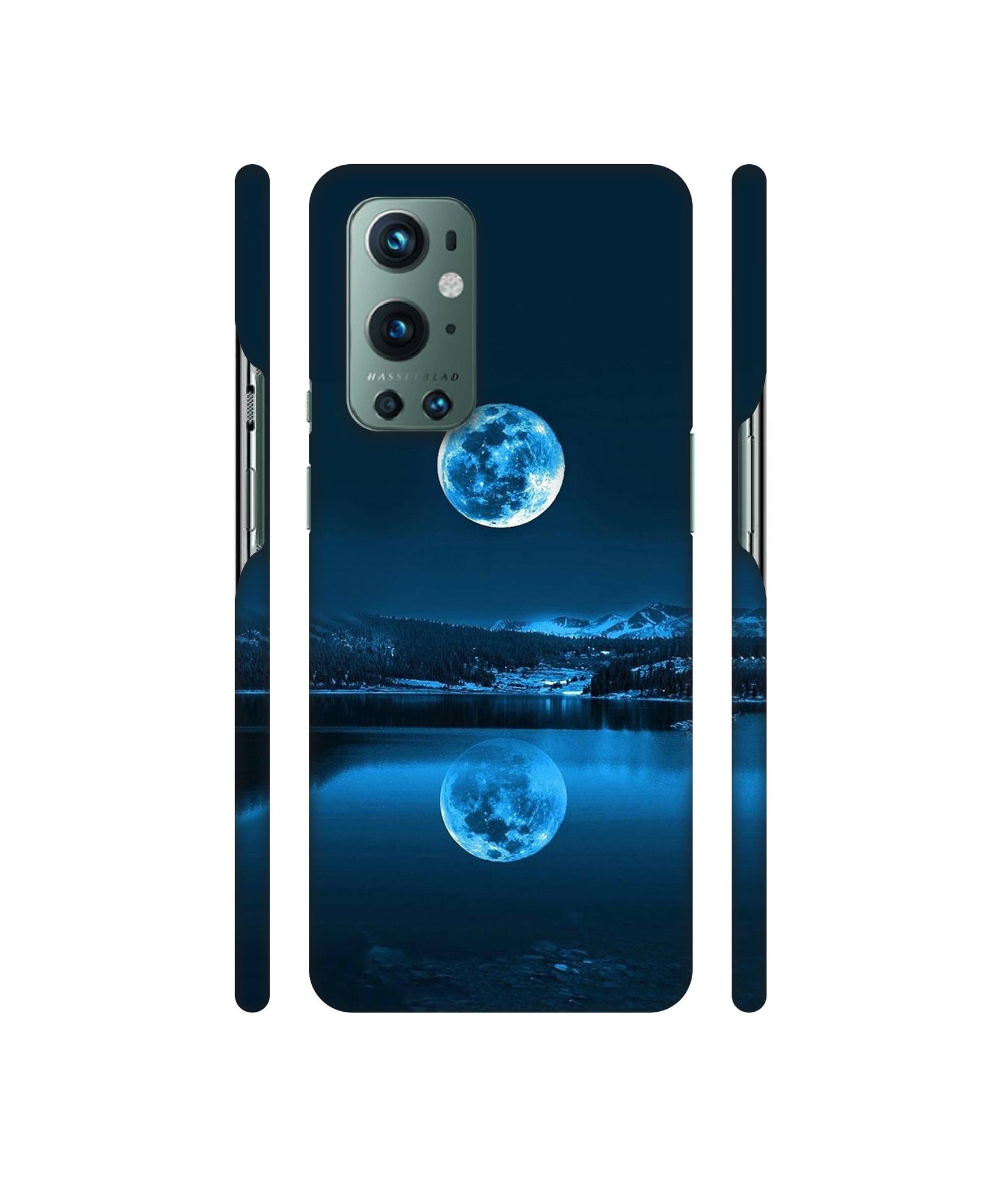 Moon Pattern Print Designer Hard Back Cover for OnePlus 9 Pro