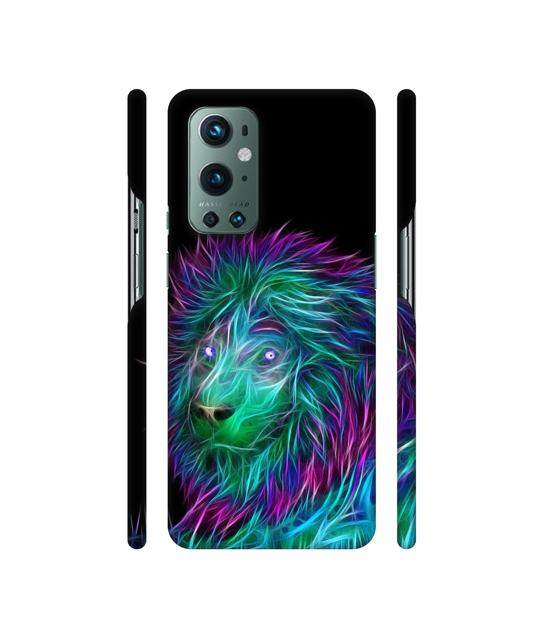 3D Lion Designer Hard Back Cover for OnePlus 9 Pro