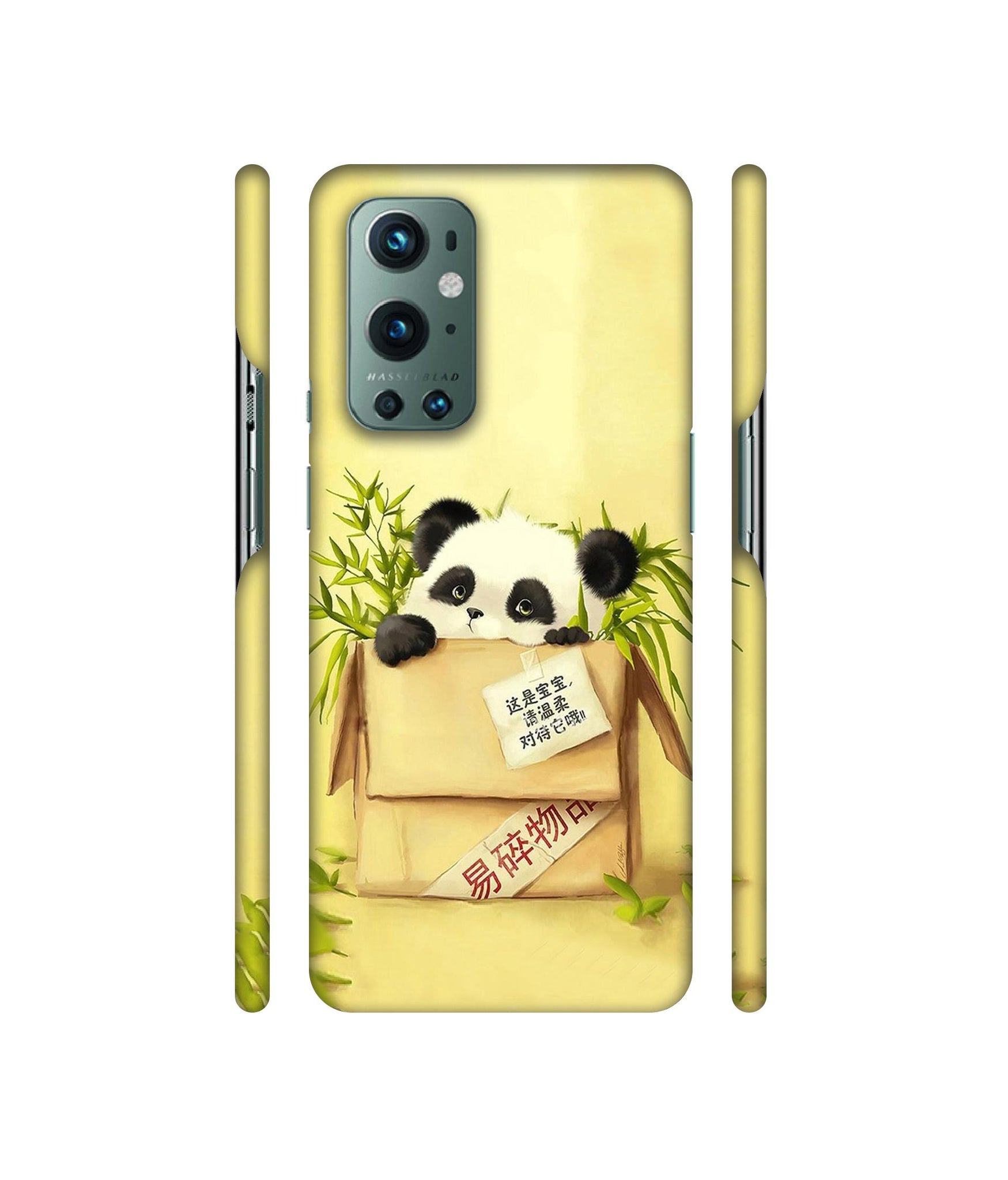 Panda In Box Designer Hard Back Cover for OnePlus 9 Pro