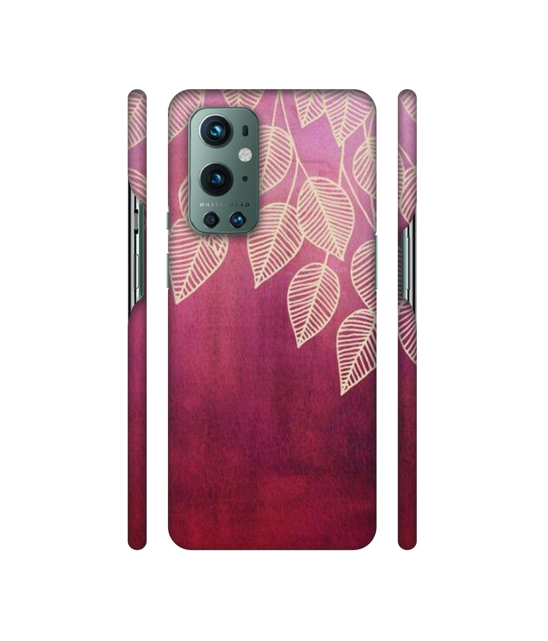 Leaf Pattern Designer Hard Back Cover for OnePlus 9 Pro
