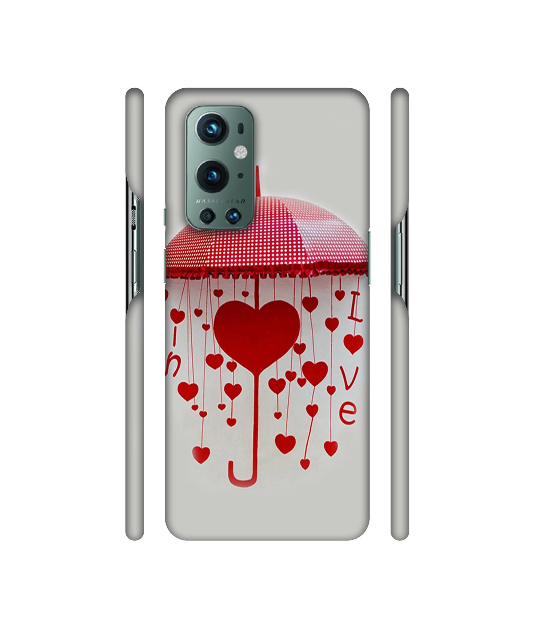 Love Heart Designer Hard Back Cover for OnePlus 9 Pro