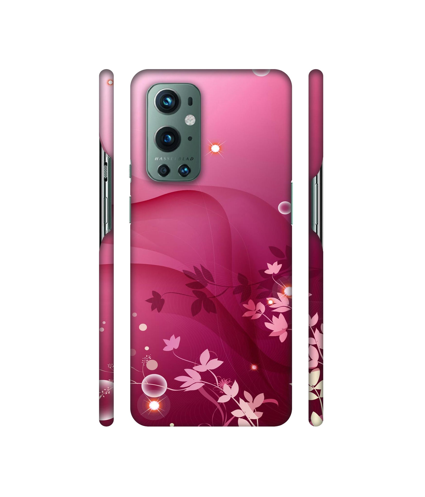 Pink Abstract Designer Hard Back Cover for OnePlus 9 Pro