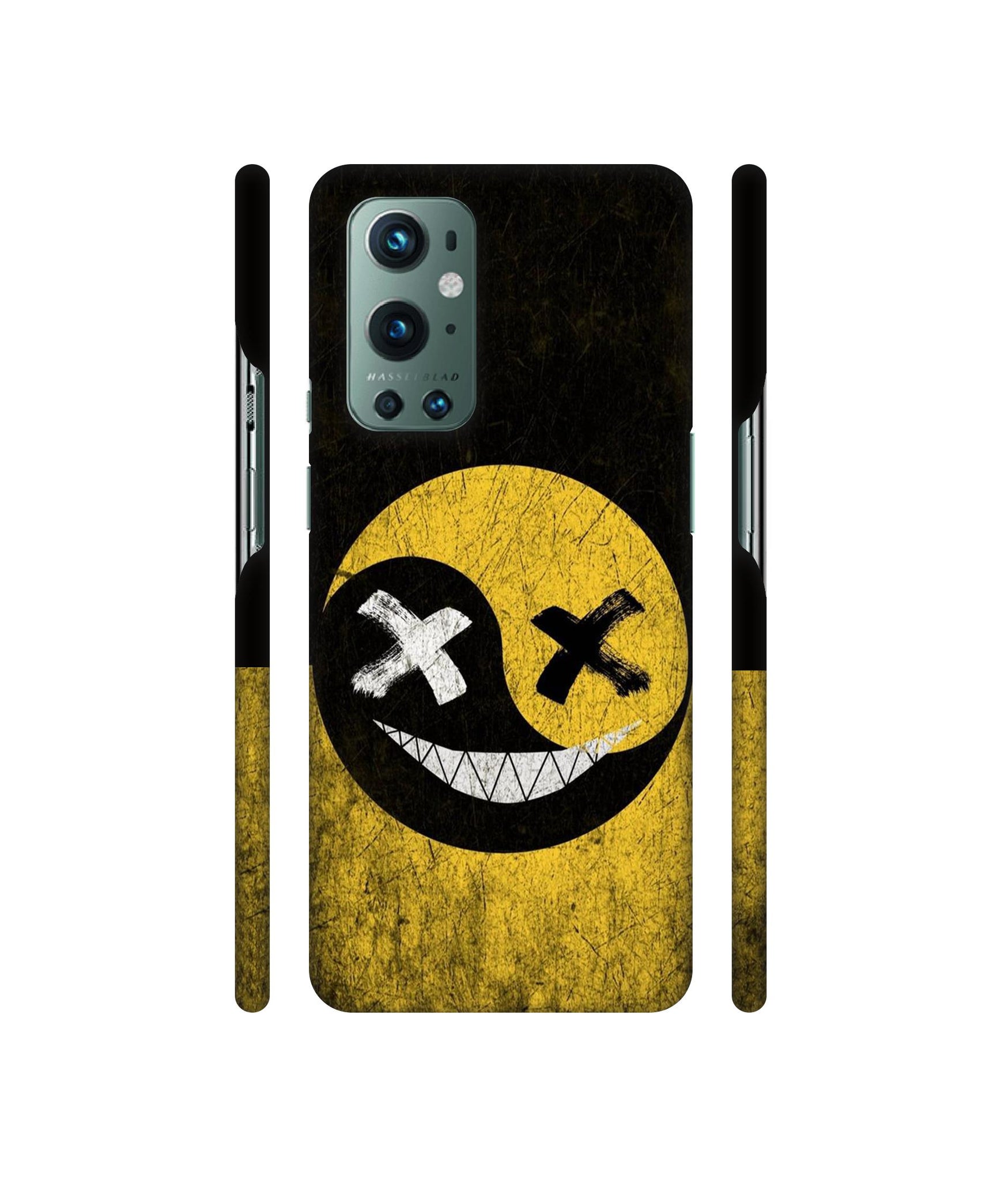 Double Face Smile Designer Hard Back Cover for OnePlus 9 Pro