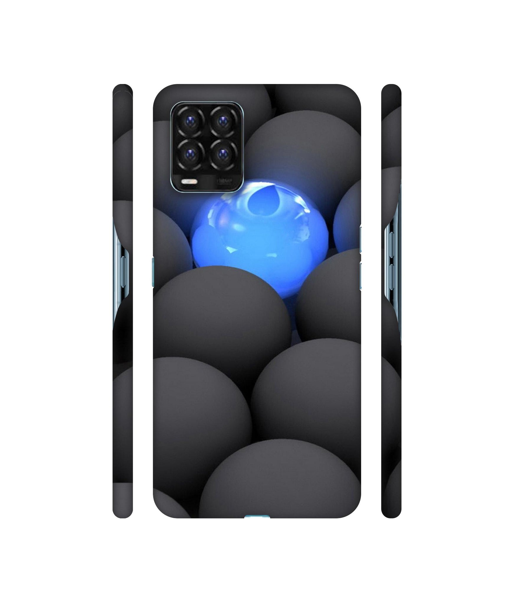 Balls Dark Neon Sight Surface Designer Hard Back Cover for Realme 8 / Realme 8 Pro