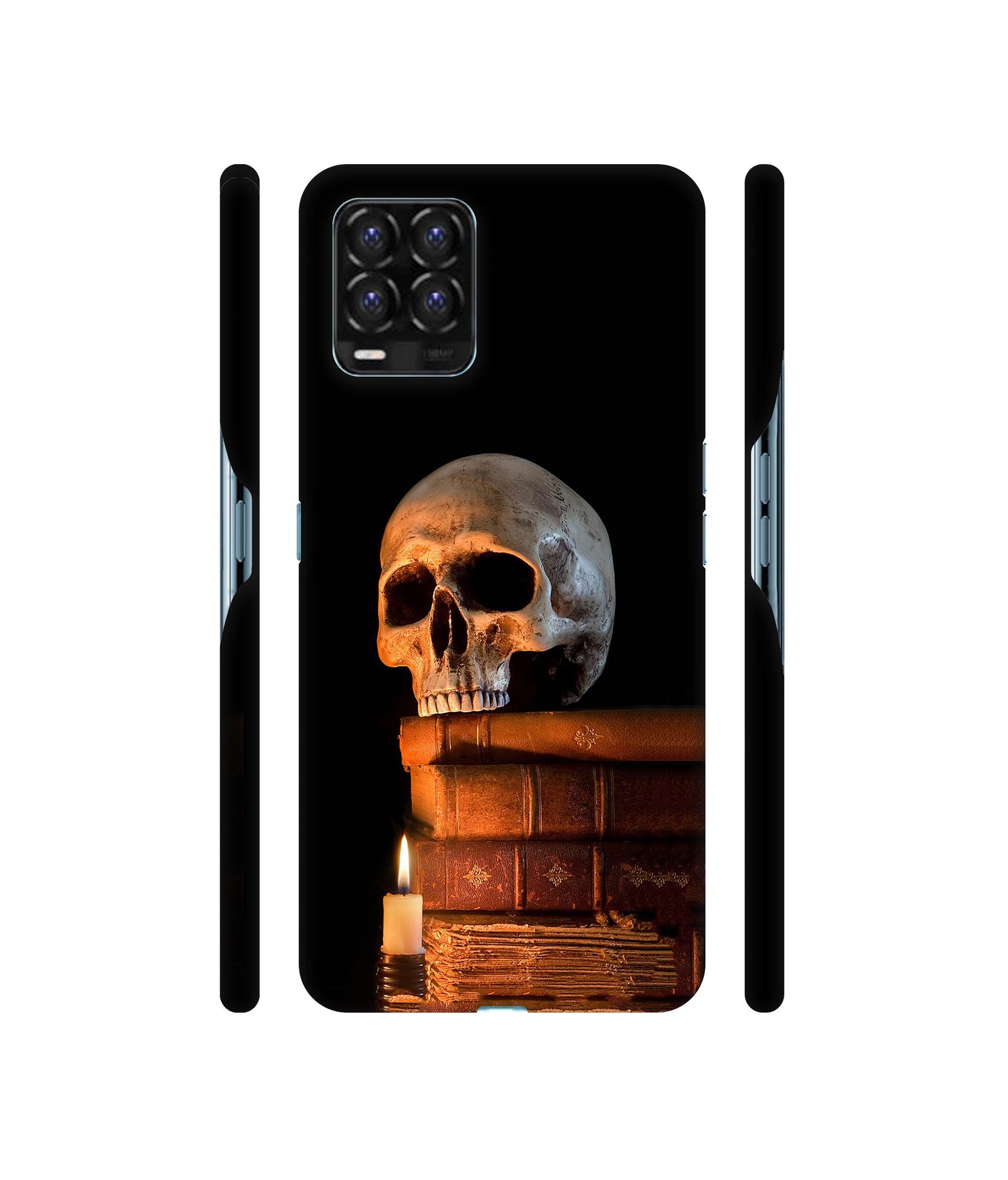 Skull Magic Candles Books Designer Hard Back Cover for Realme 8 / Realme 8 Pro