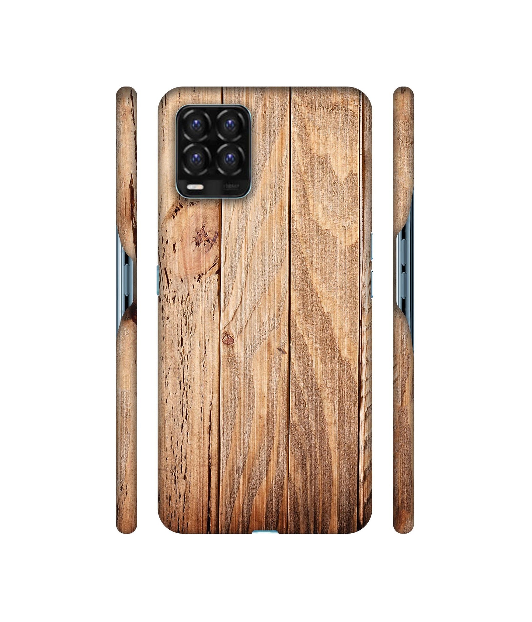 Wooden Texture Designer Hard Back Cover for Realme 8 / Realme 8 Pro