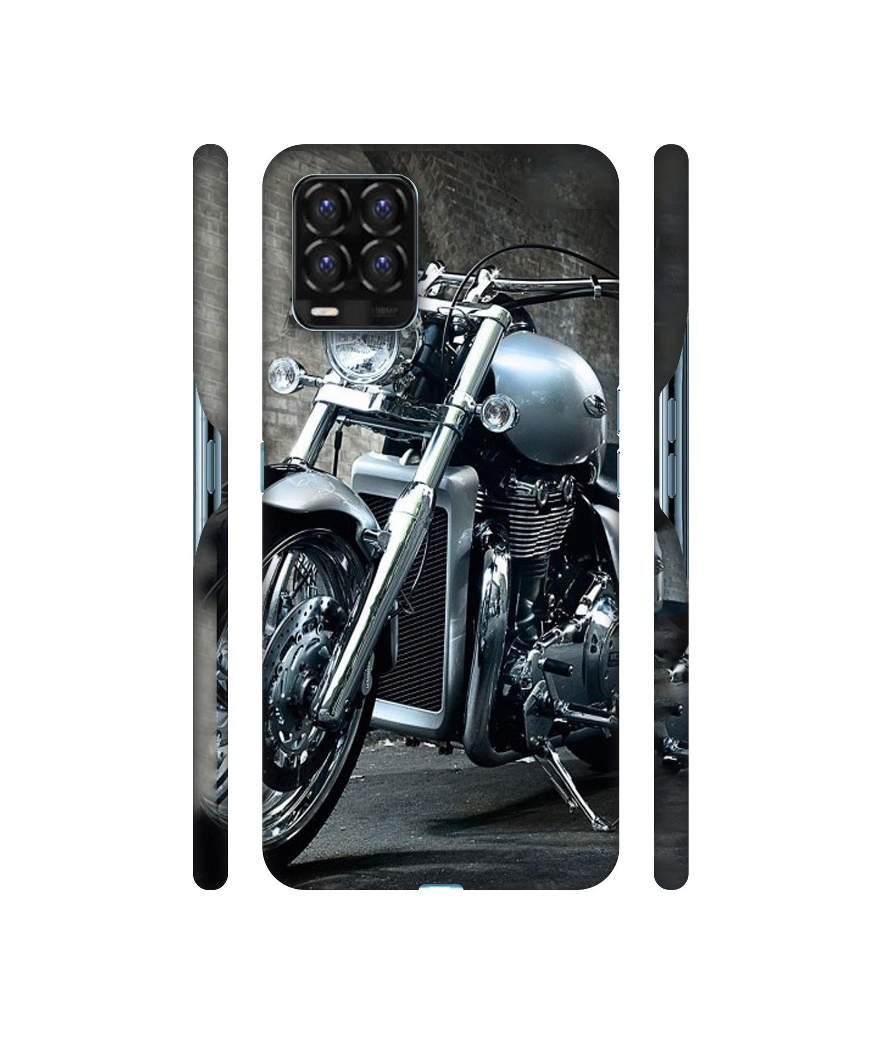 Motorcycle Designer Hard Back Cover for Realme 8 / Realme 8 Pro