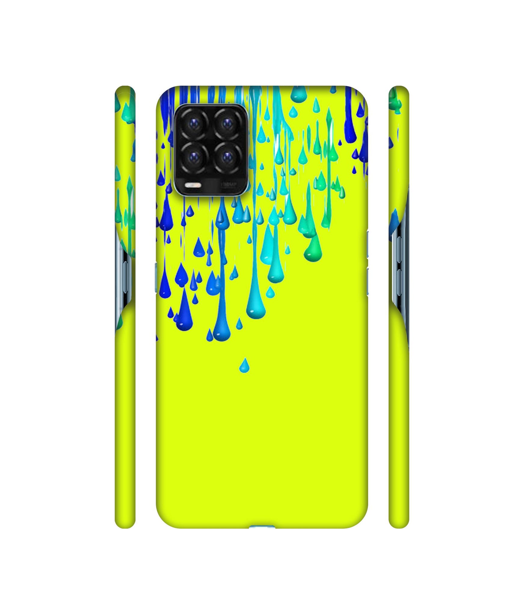 Neon Paint Designer Hard Back Cover for Realme 8 / Realme 8 Pro