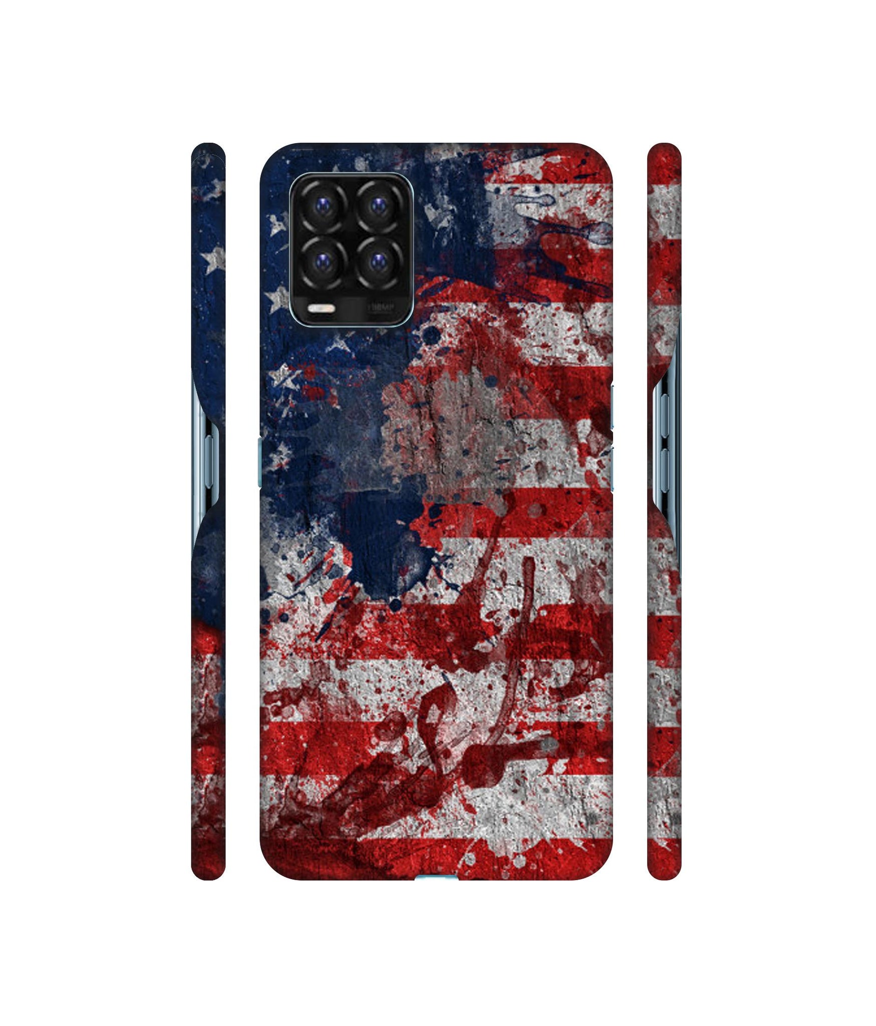 Painting American Designer Hard Back Cover for Realme 8 / Realme 8 Pro