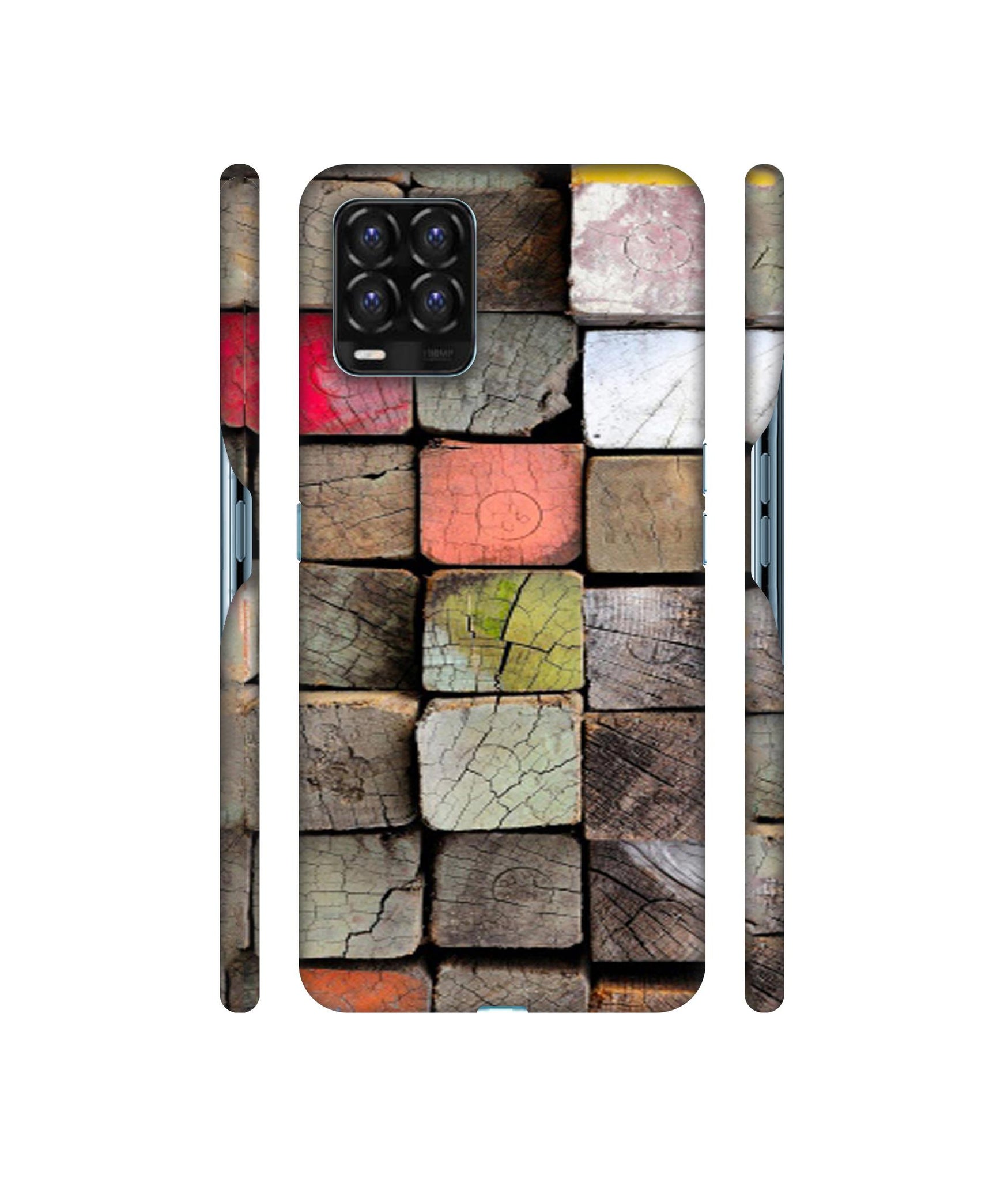 Wood Lumber Paint Designer Hard Back Cover for Realme 8 / Realme 8 Pro