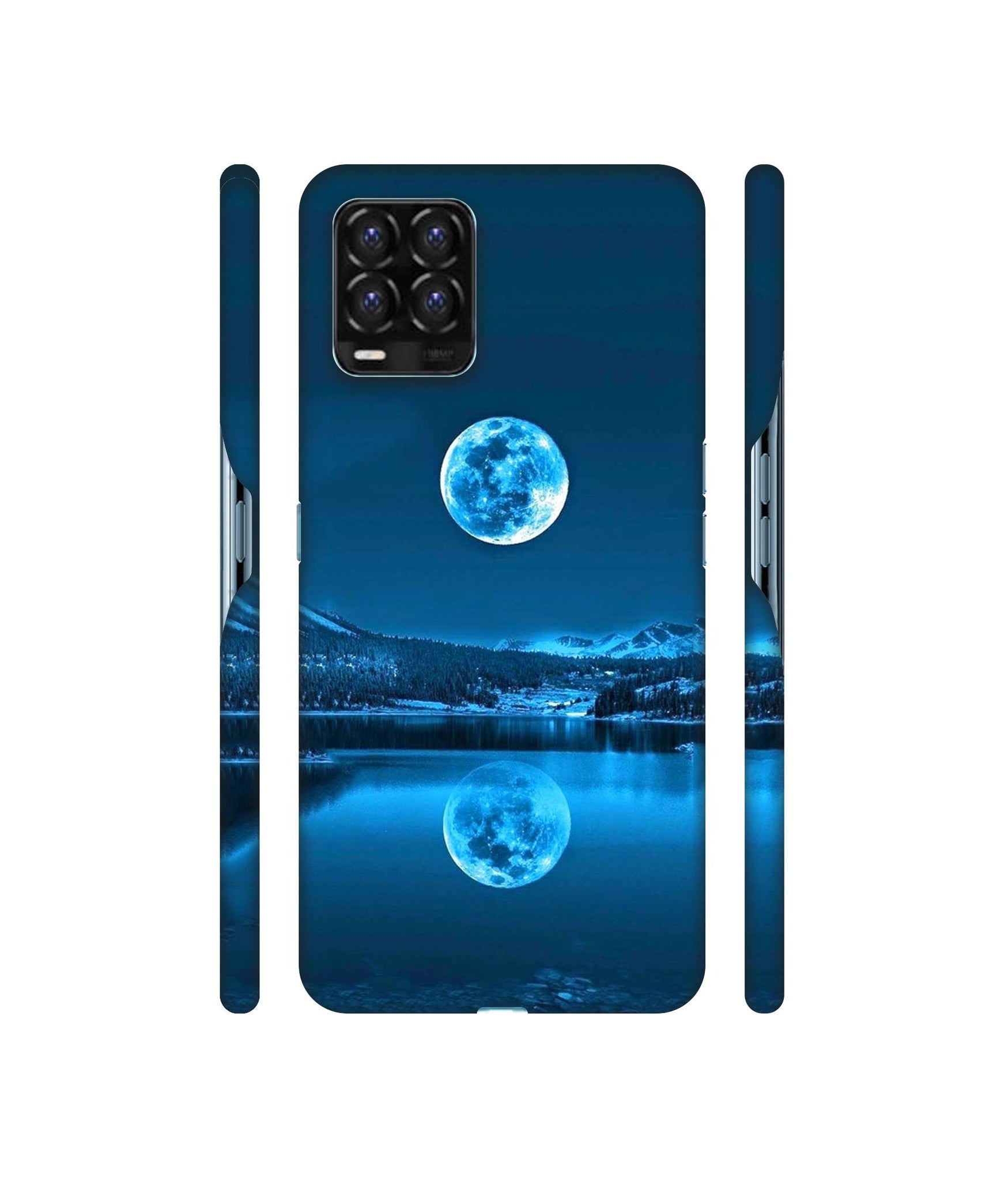 Awesome Moon Designer Hard Back Cover for Realme 8 / Realme 8 Pro