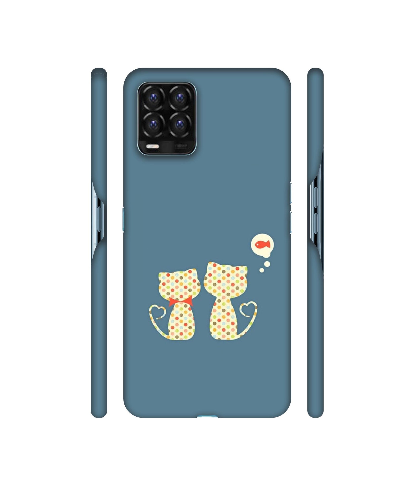 Fish On Mind Print Designer Hard Back Cover for Realme 8 / Realme 8 Pro