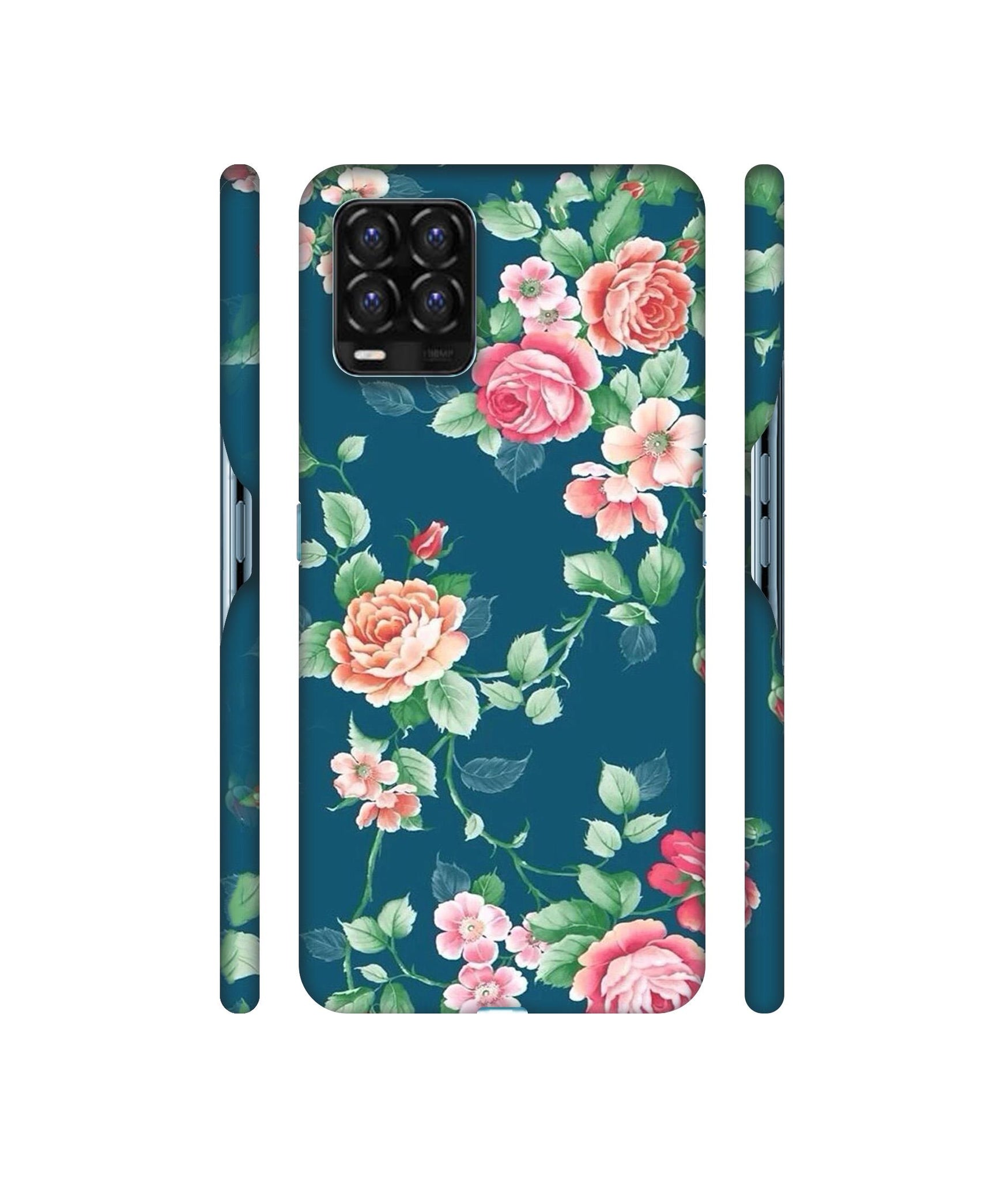 Vintage Floral Designer Hard Back Cover for Realme 8 / Realme 8 Pro