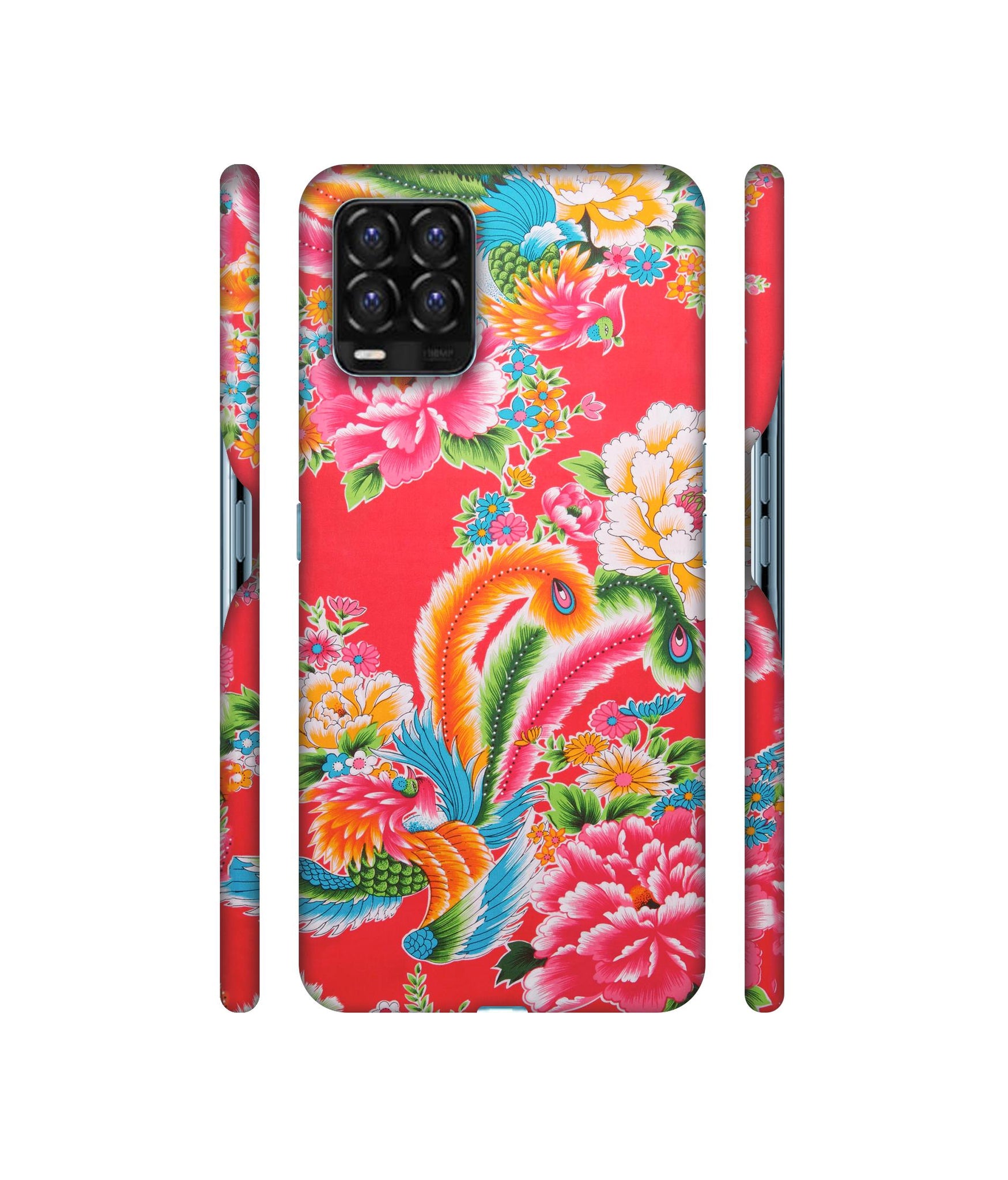 Cute Floral Pattern Print Designer Hard Back Cover for Realme 8 / Realme 8 Pro
