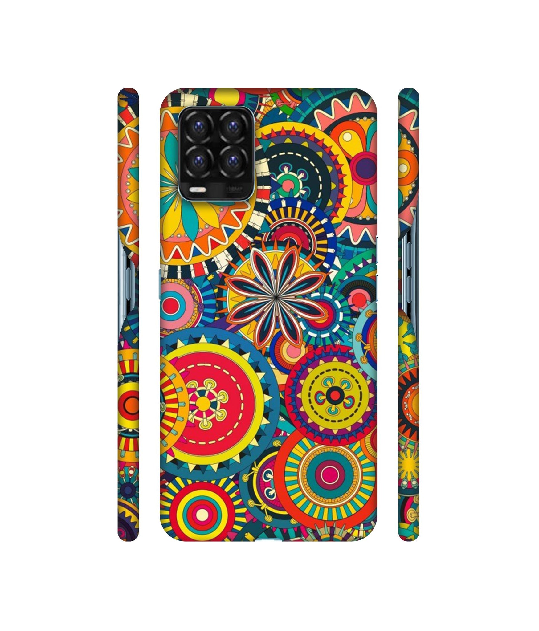 Ring Pattern Print Designer Hard Back Cover for Realme 8 / Realme 8 Pro