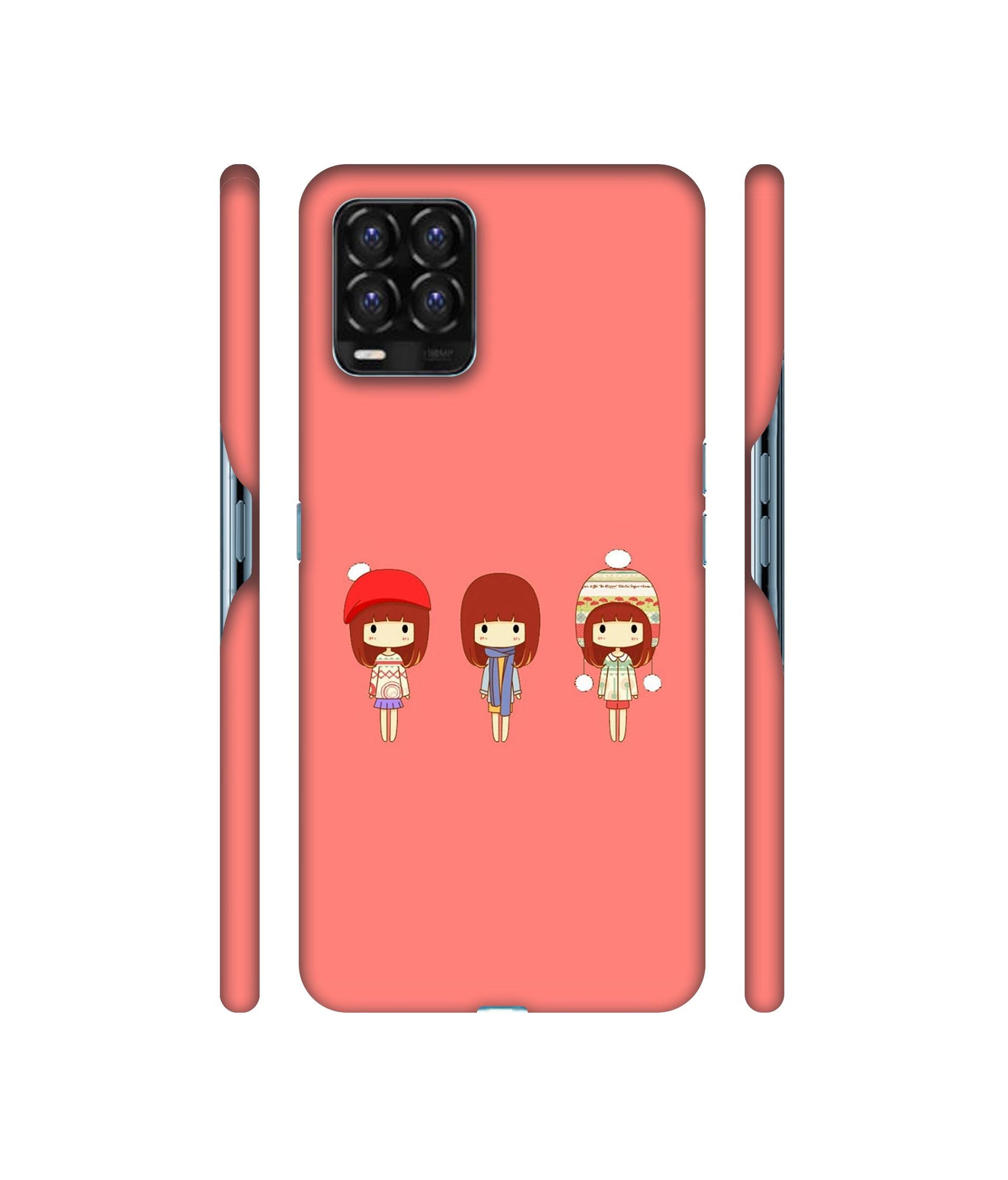 Cute Girls Designer Hard Back Cover for Realme 8 / Realme 8 Pro
