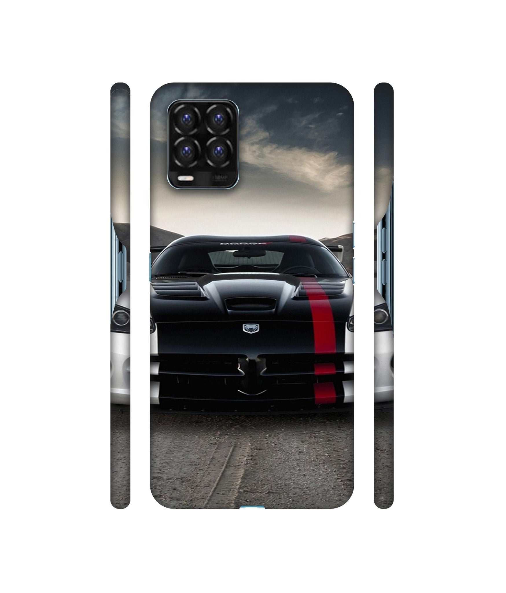 Sports Car Pattern Designer Hard Back Cover for Realme 8 / Realme 8 Pro