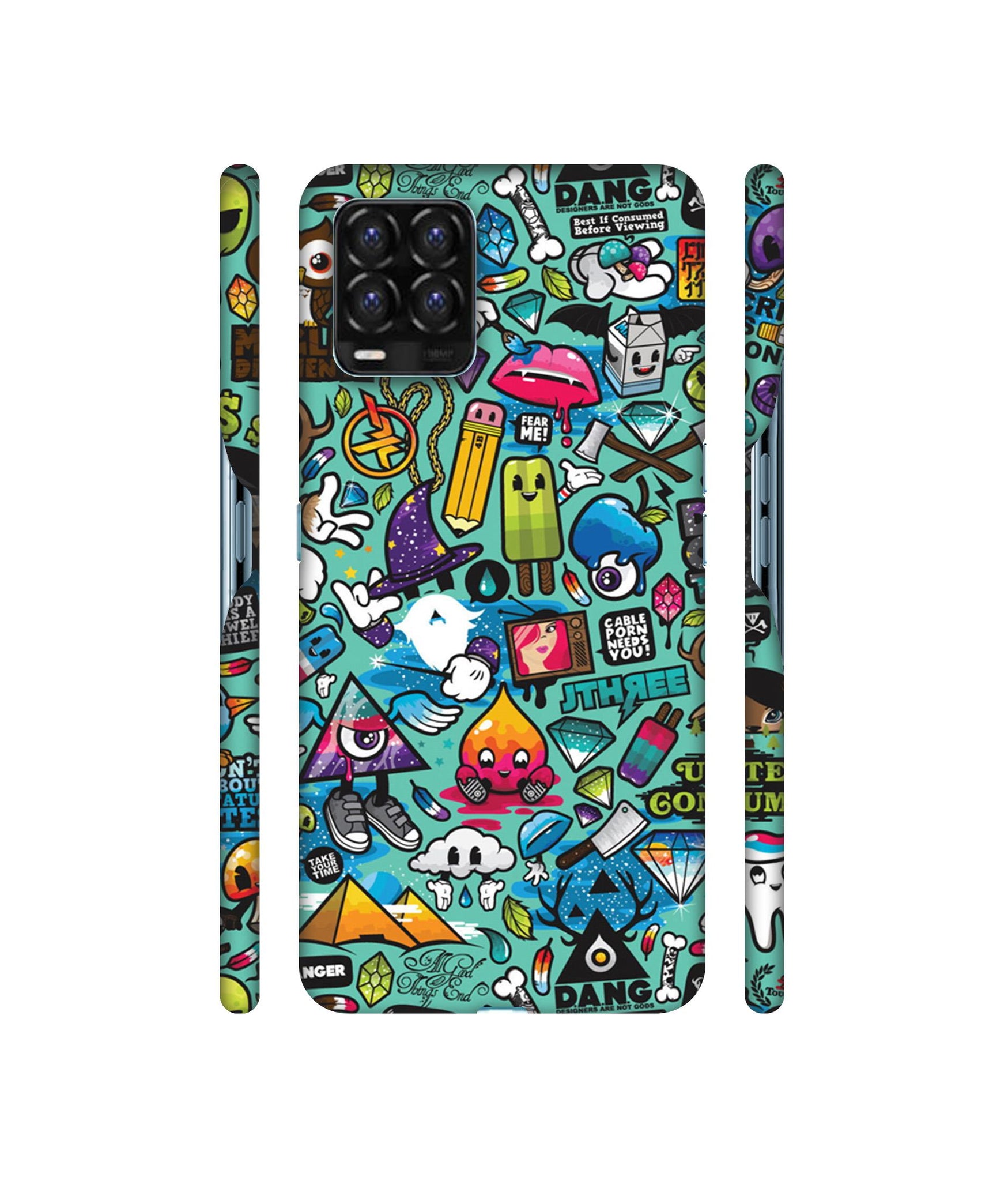 Crazy Designer Hard Back Cover for Realme 8 / Realme 8 Pro