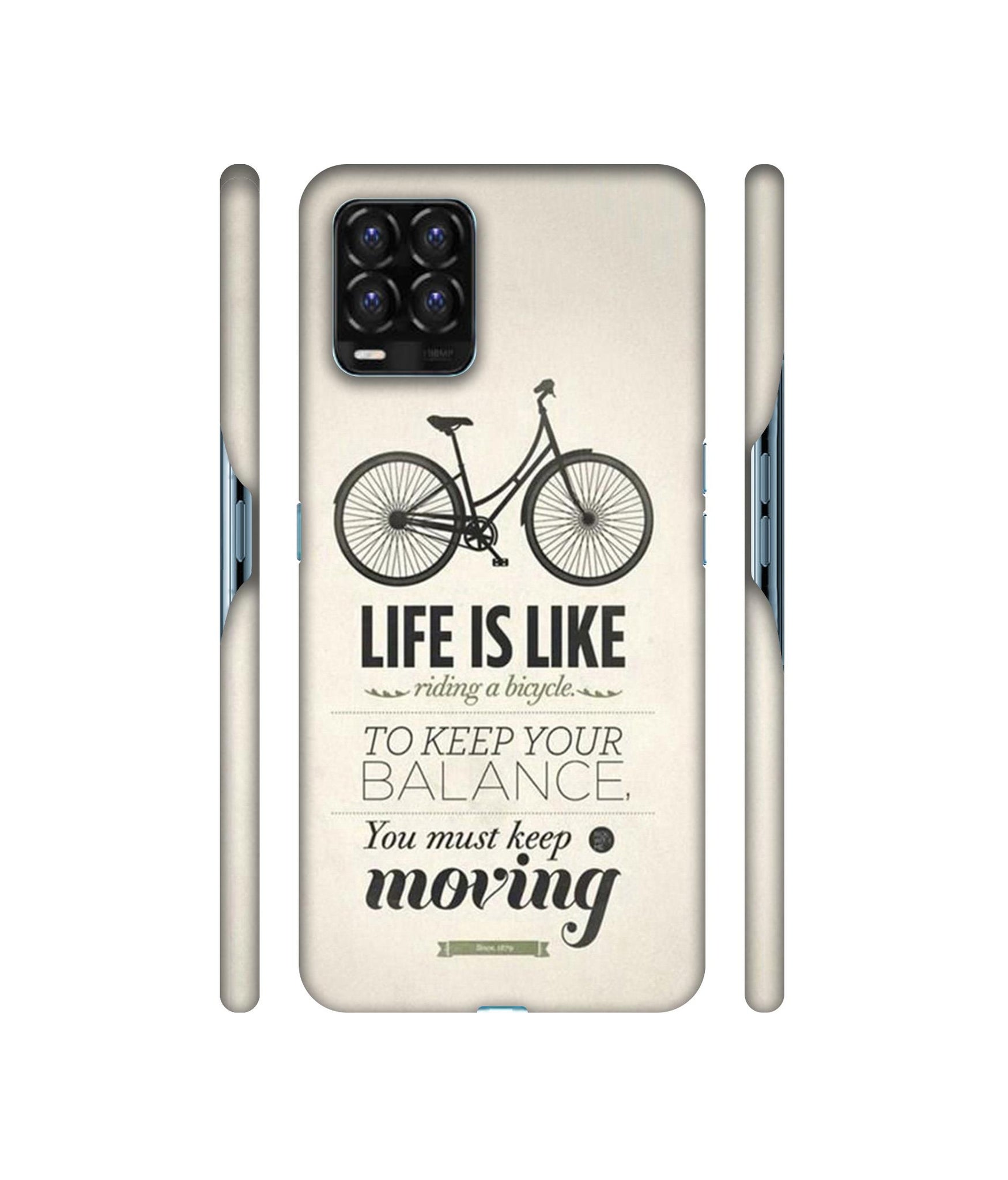 Life is Like Moving Designer Hard Back Cover for Realme 8 / Realme 8 Pro