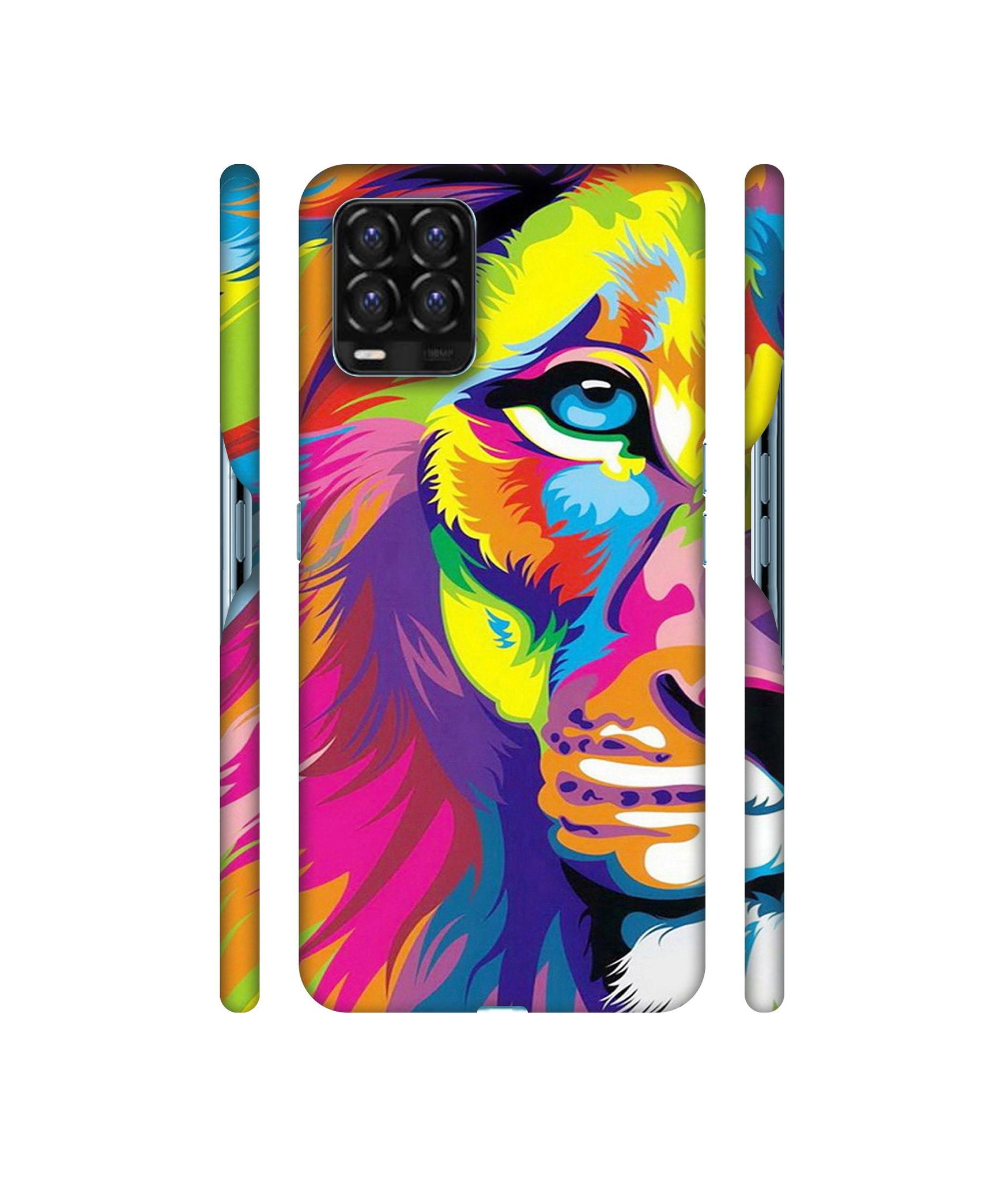 Lion Designer Hard Back Cover for Realme 8 / Realme 8 Pro