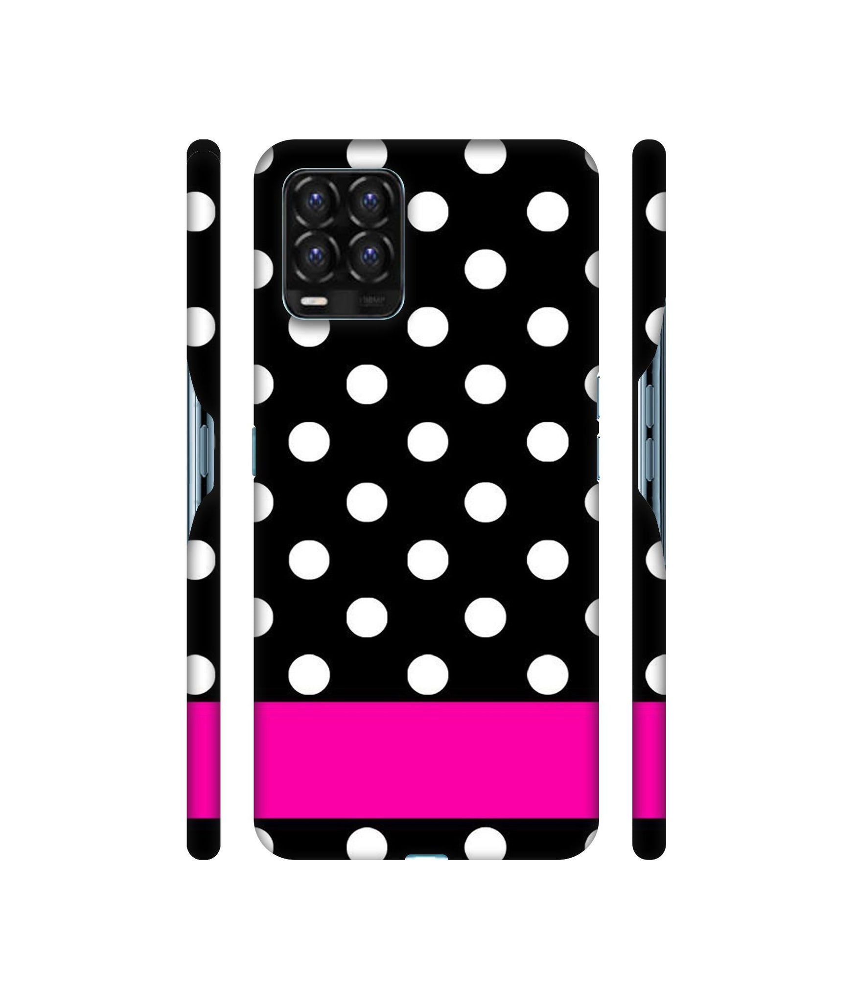 White Dots Pattern Designer Hard Back Cover for Realme 8 / Realme 8 Pro