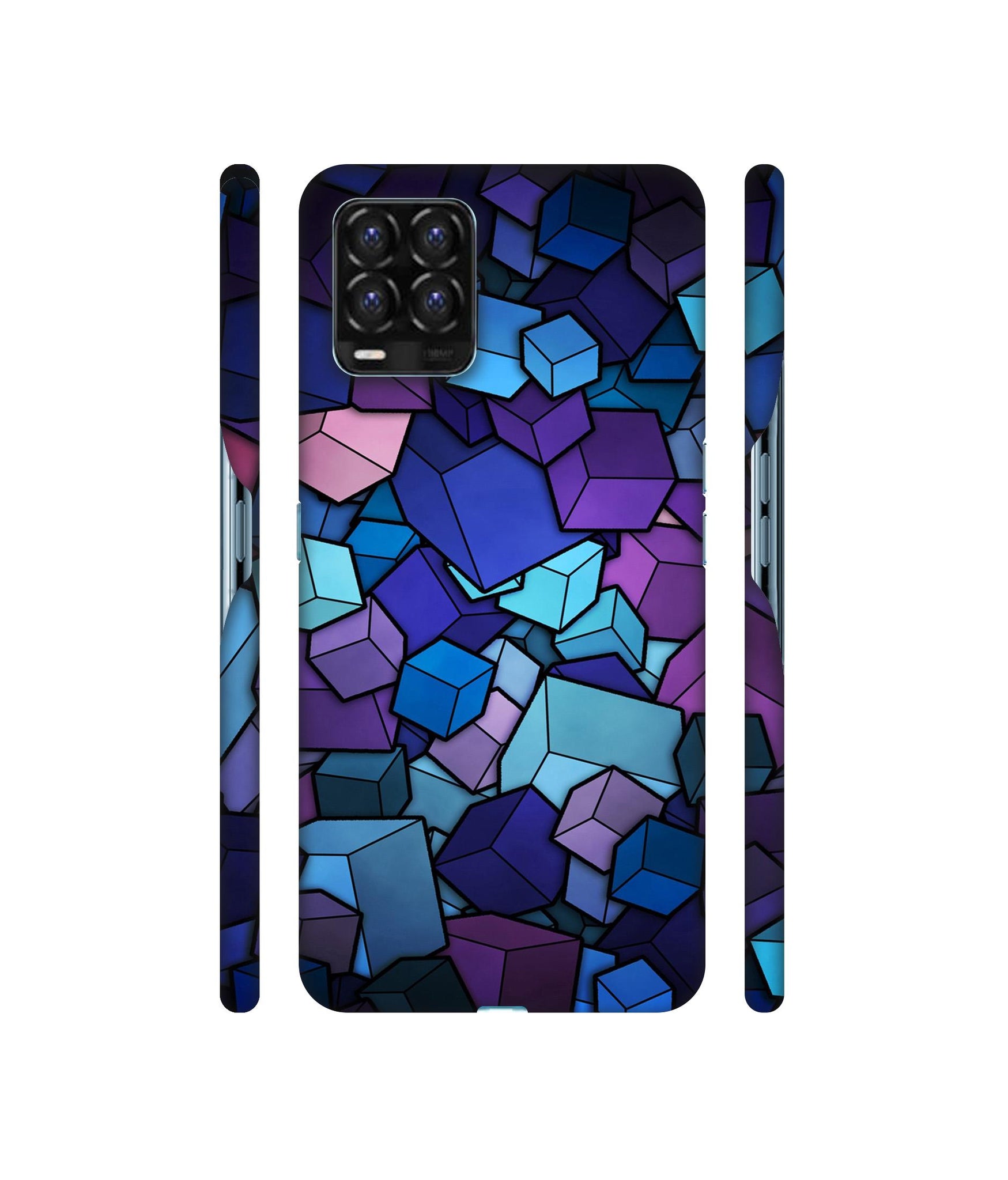 Color Box Designer Hard Back Cover for Realme 8 / Realme 8 Pro