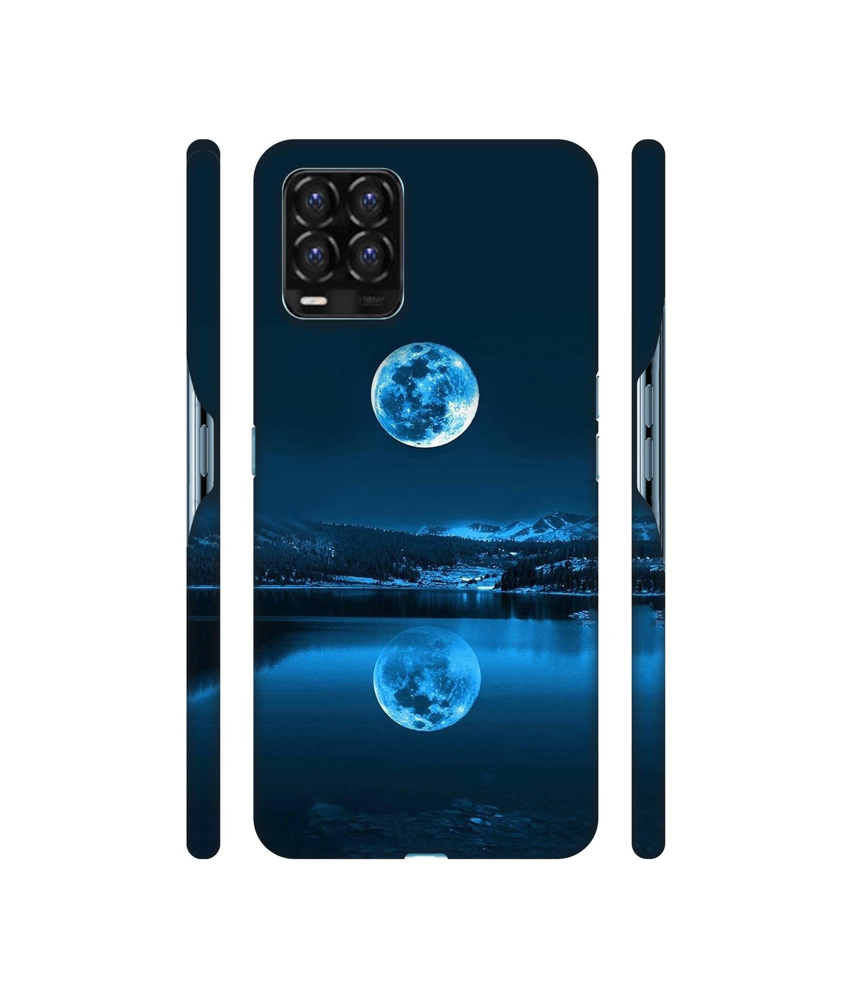 Moon Pattern Print Designer Hard Back Cover for Realme 8 / Realme 8 Pro
