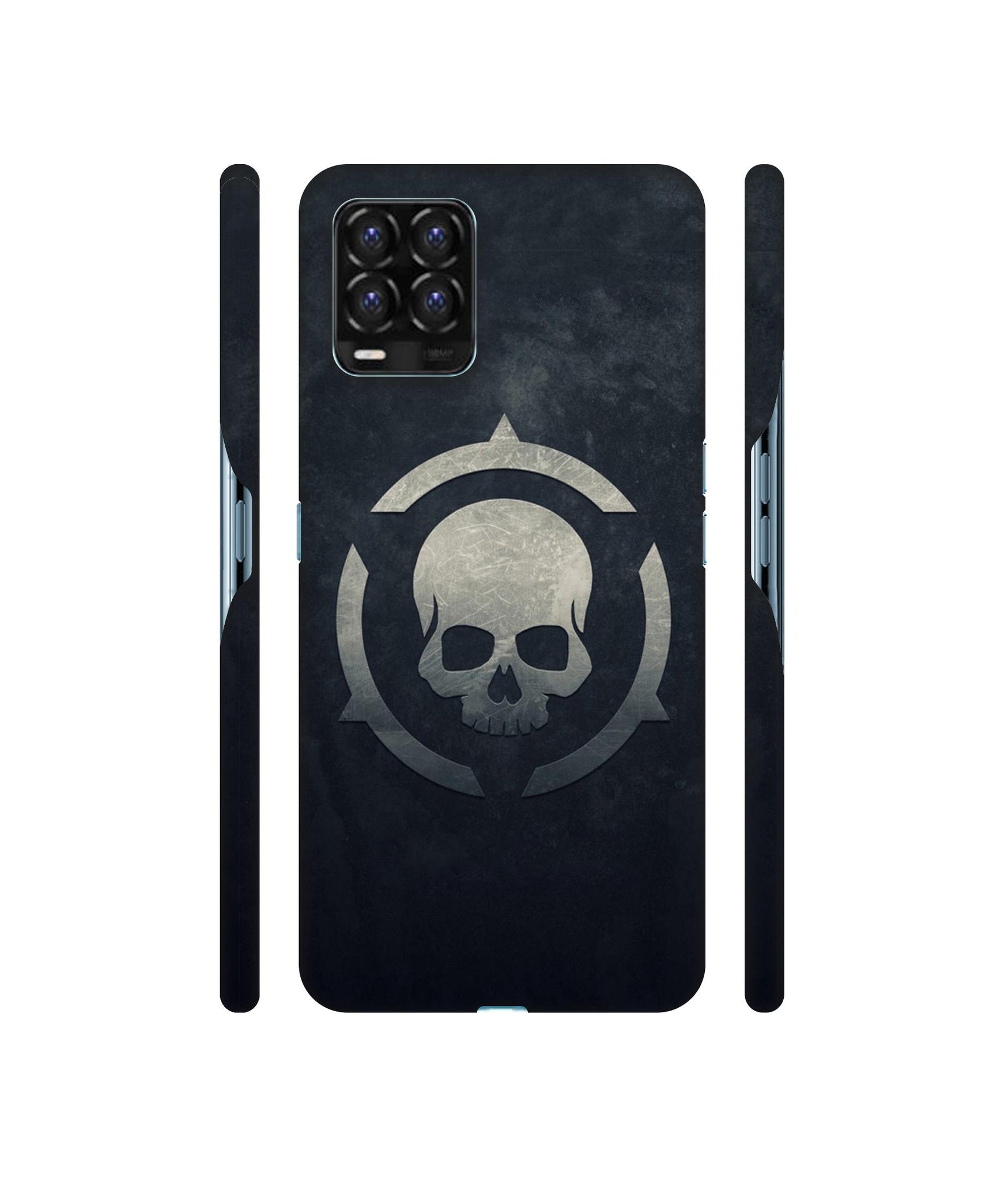 Skull Pattern Print Designer Hard Back Cover for Realme 8 / Realme 8 Pro