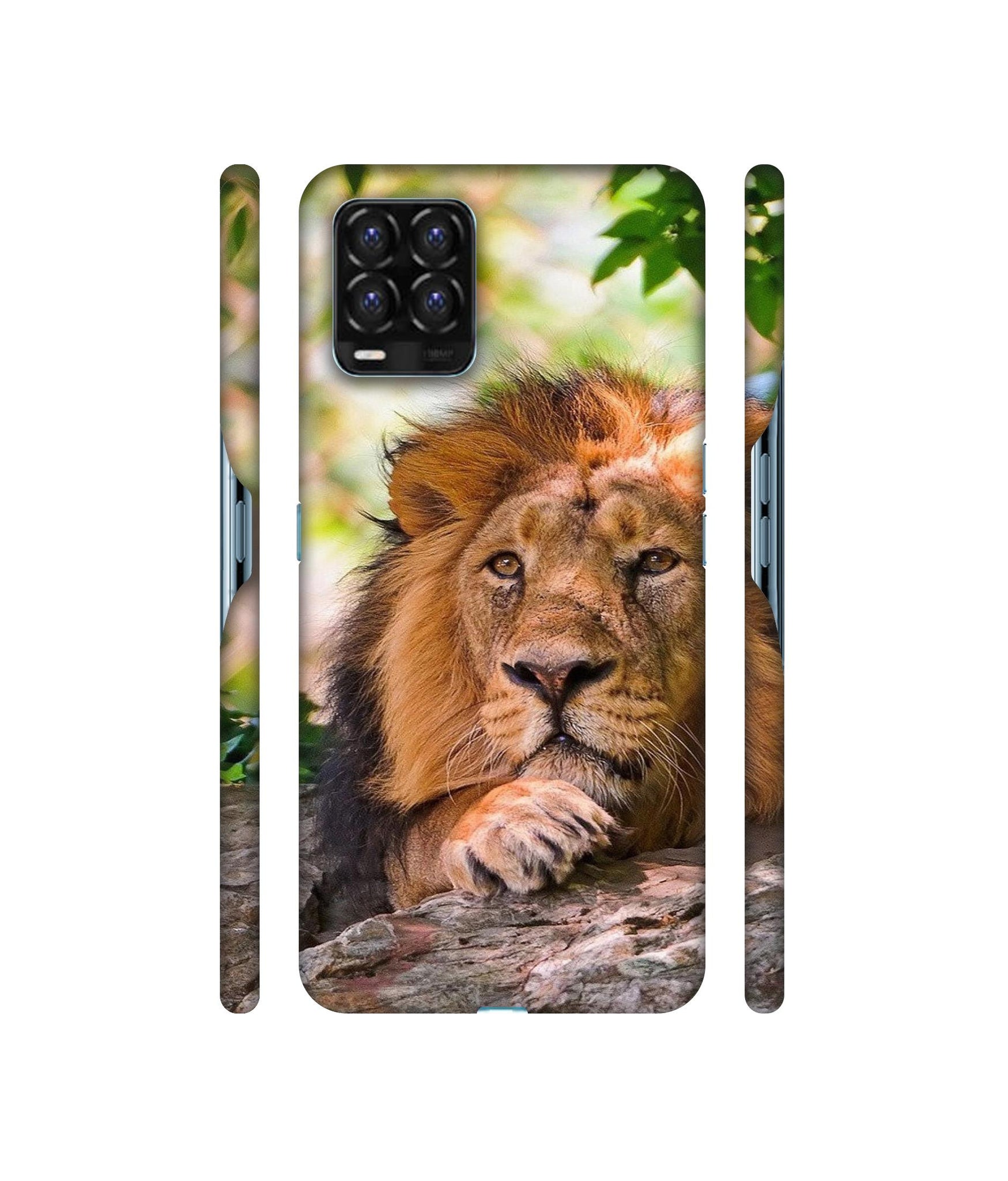 Tiger Pattern Print Designer Hard Back Cover for Realme 8 / Realme 8 Pro