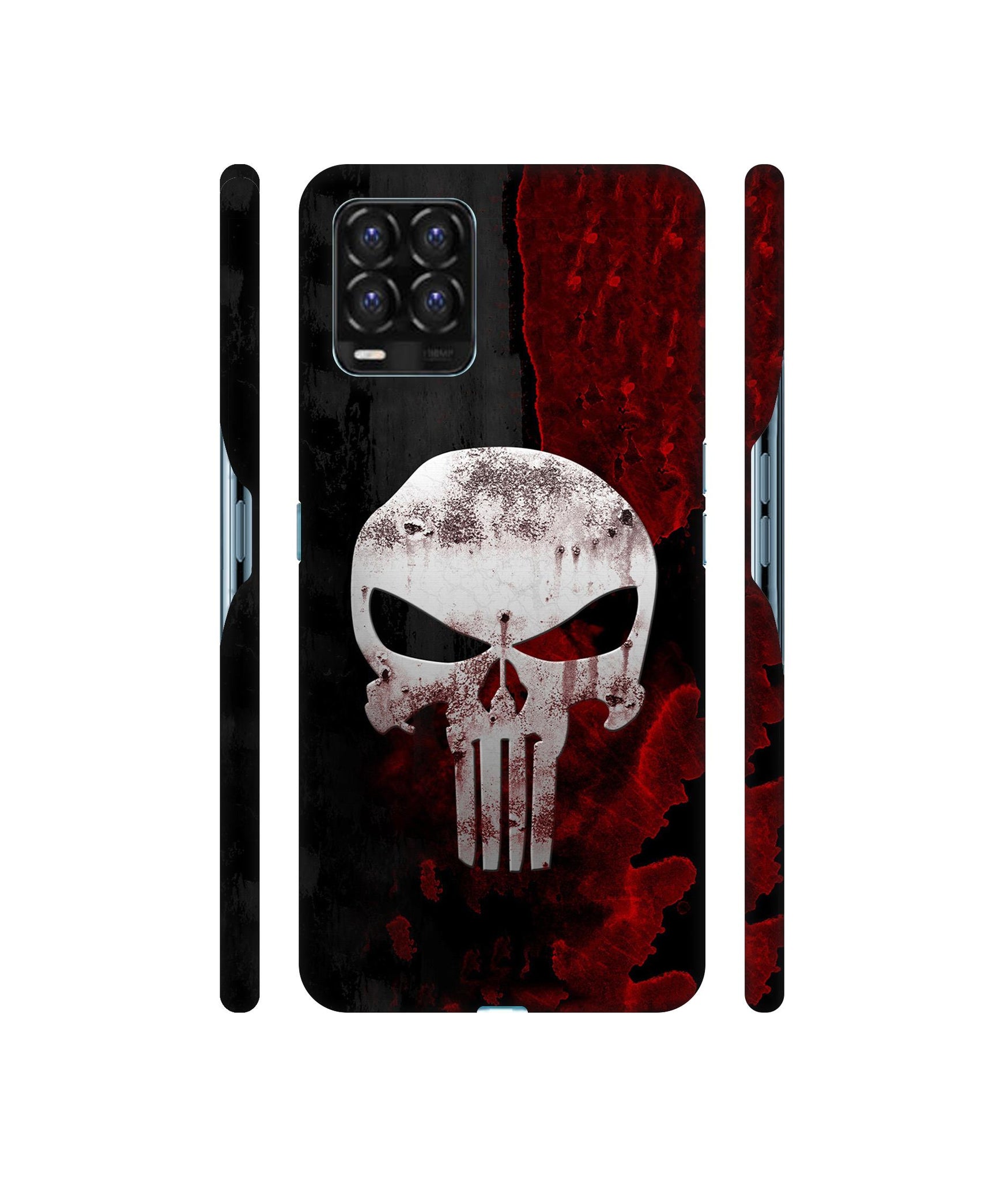 Punisher Skull Designer Hard Back Cover for Realme 8 / Realme 8 Pro