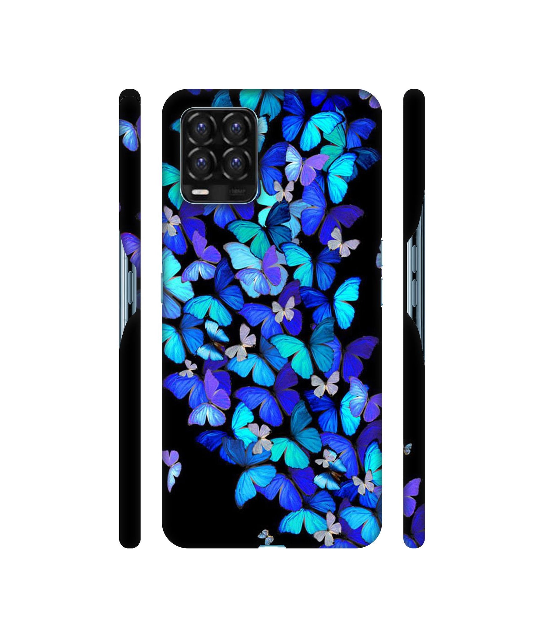 Butterfly Pattern Designer Hard Back Cover for Realme 8 / Realme 8 Pro