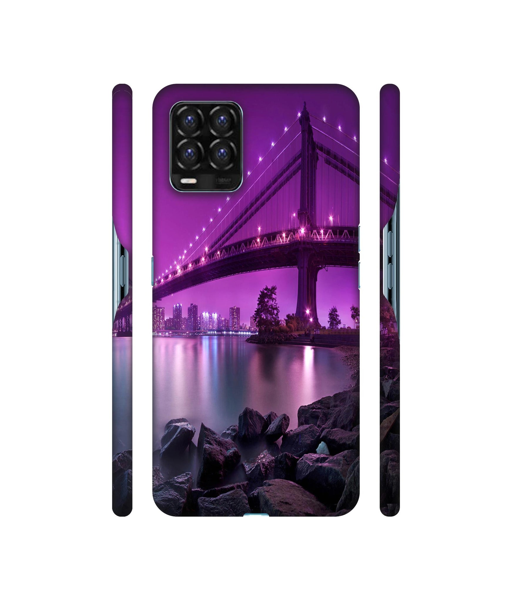 Manhattan Bridge Designer Hard Back Cover for Realme 8 / Realme 8 Pro