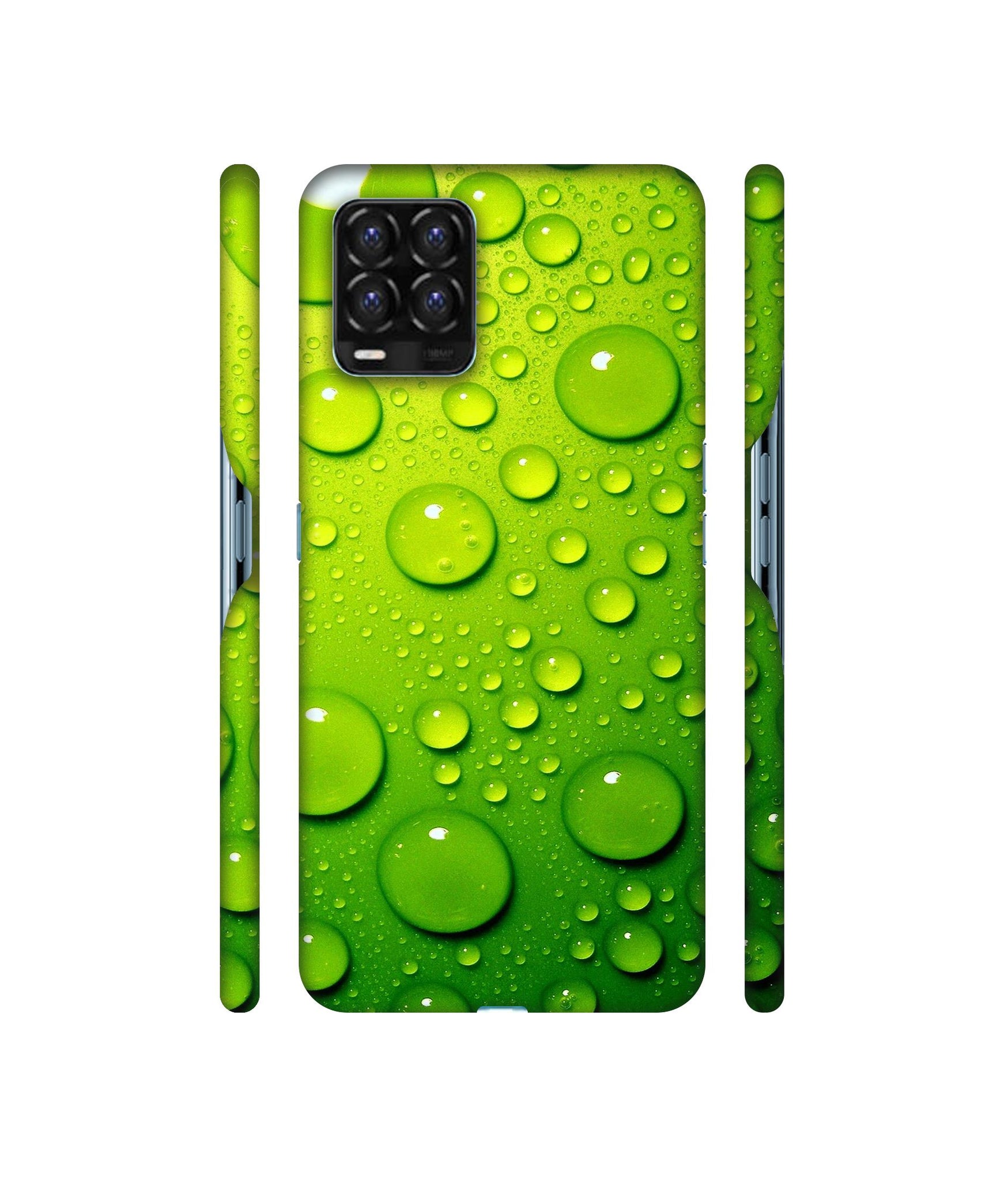 Green Bubbles Designer Hard Back Cover for Realme 8 / Realme 8 Pro
