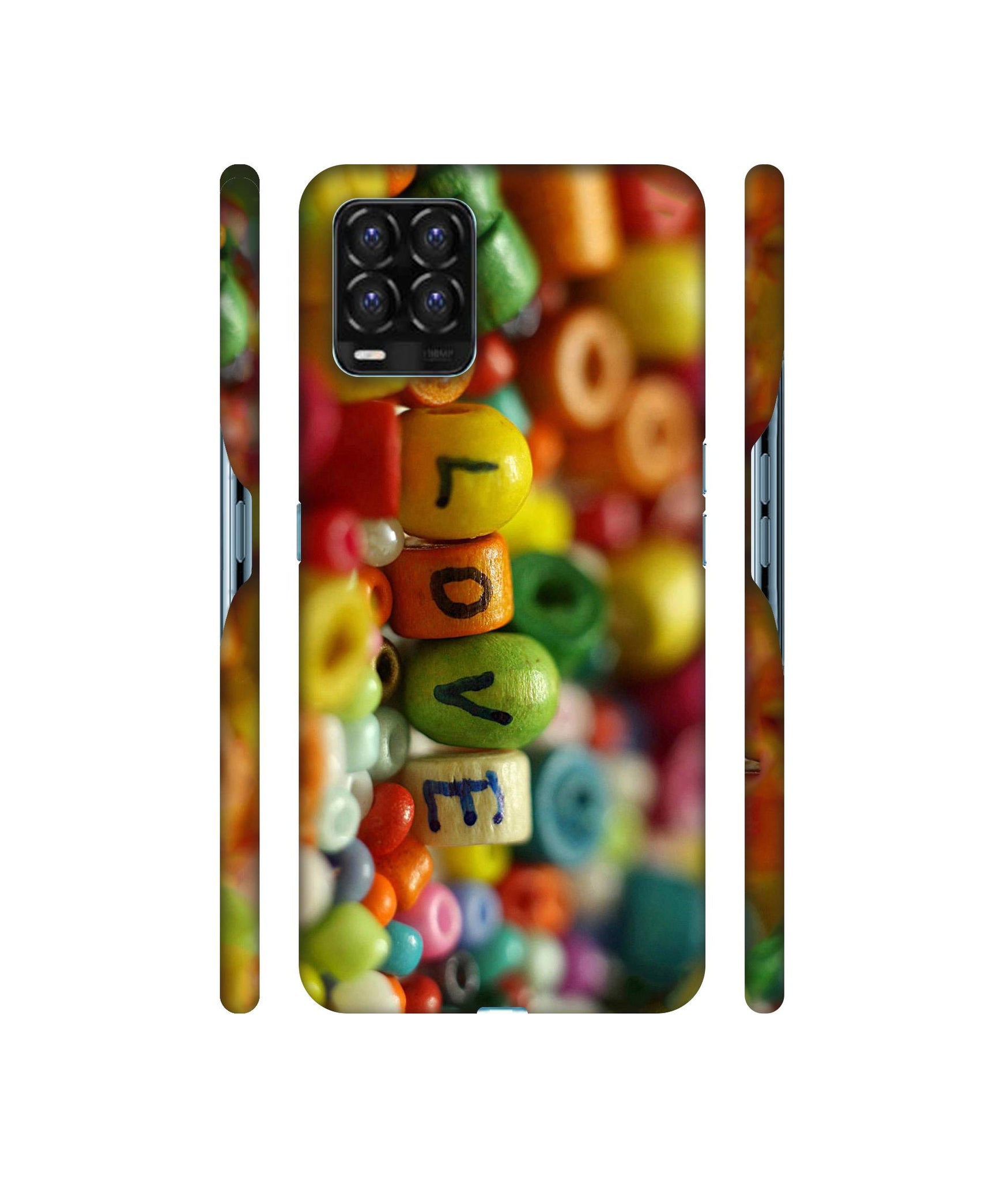 Colorful Love Designer Hard Back Cover for Realme 8 / Realme 8 Pro