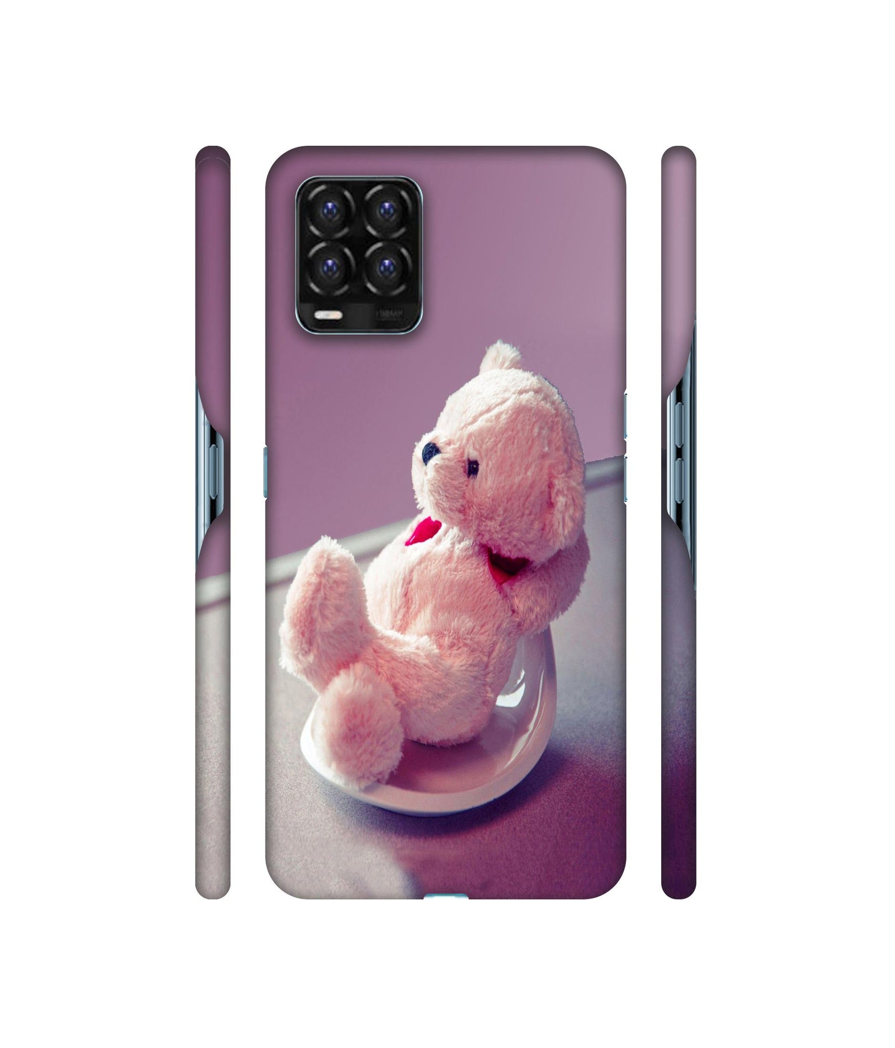Cute Teddy Bear Designer Hard Back Cover for Realme 8 / Realme 8 Pro