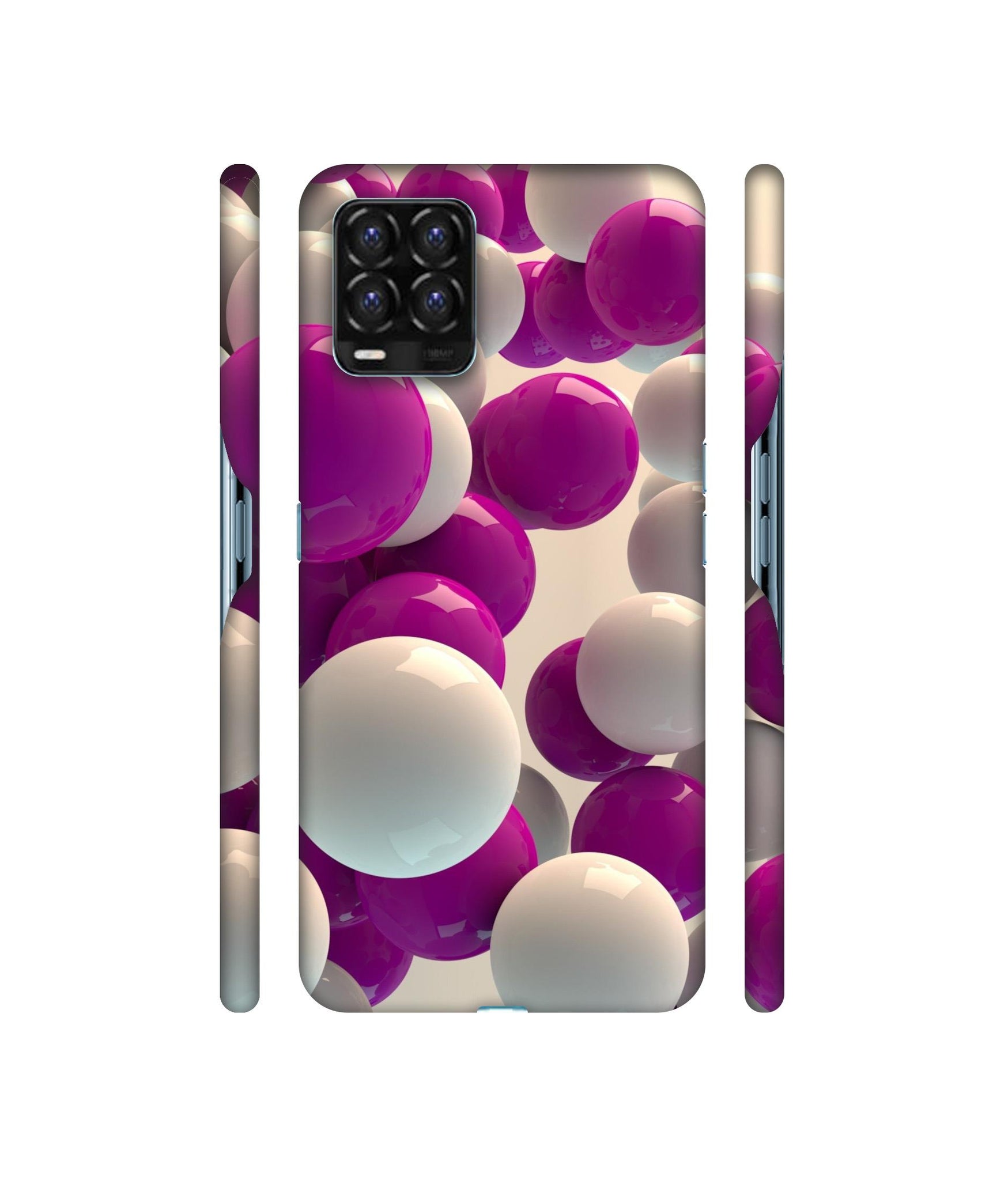 3D Balloons Designer Hard Back Cover for Realme 8 / Realme 8 Pro